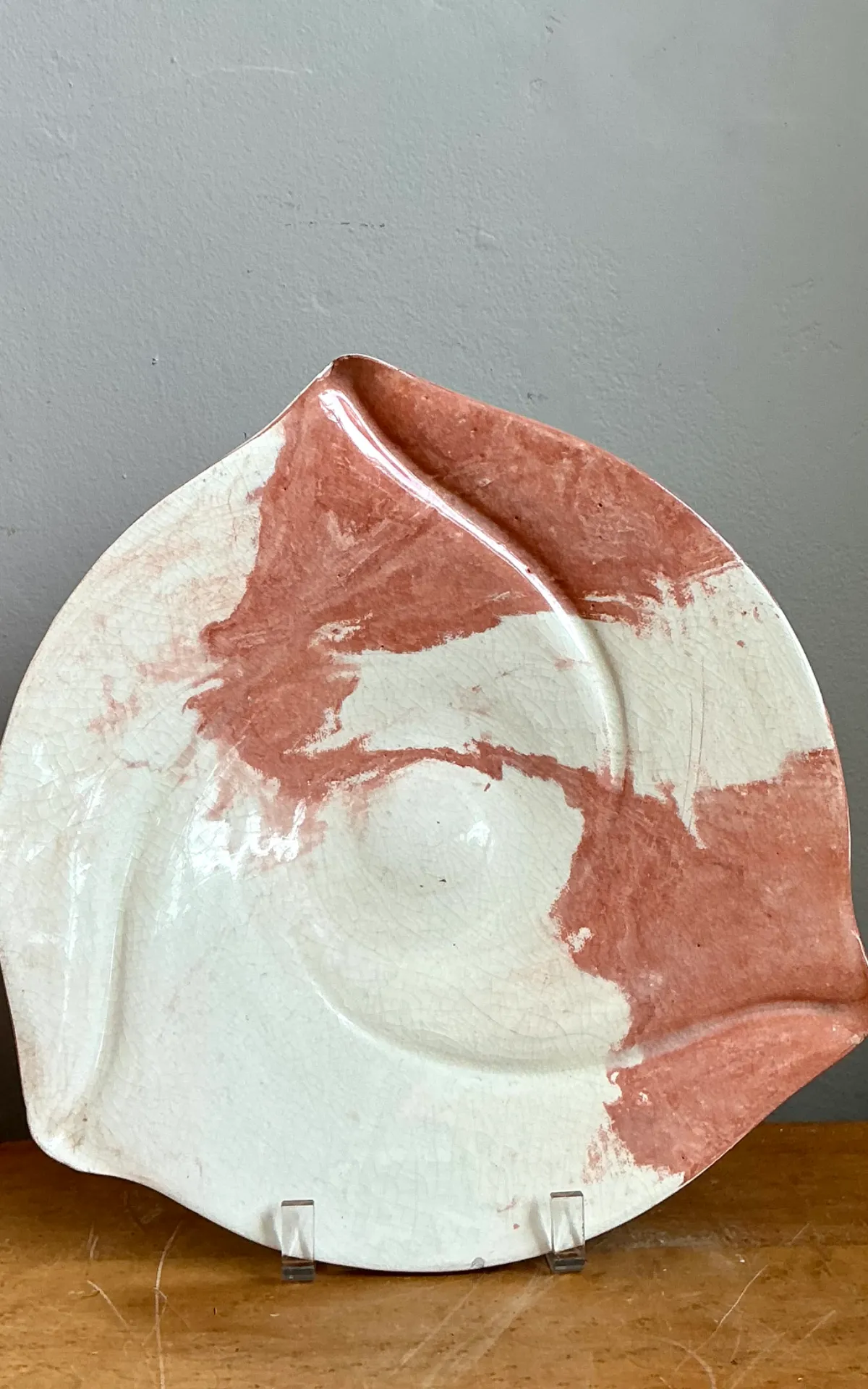 Vintage Abstract Ceramic Plate — additional photo 4