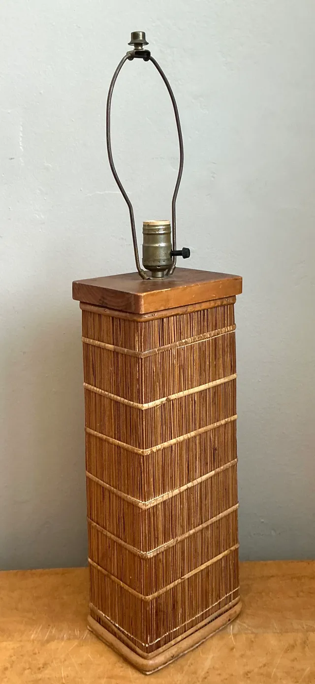 Vintage Rattan Table Lamp — additional photo 6
