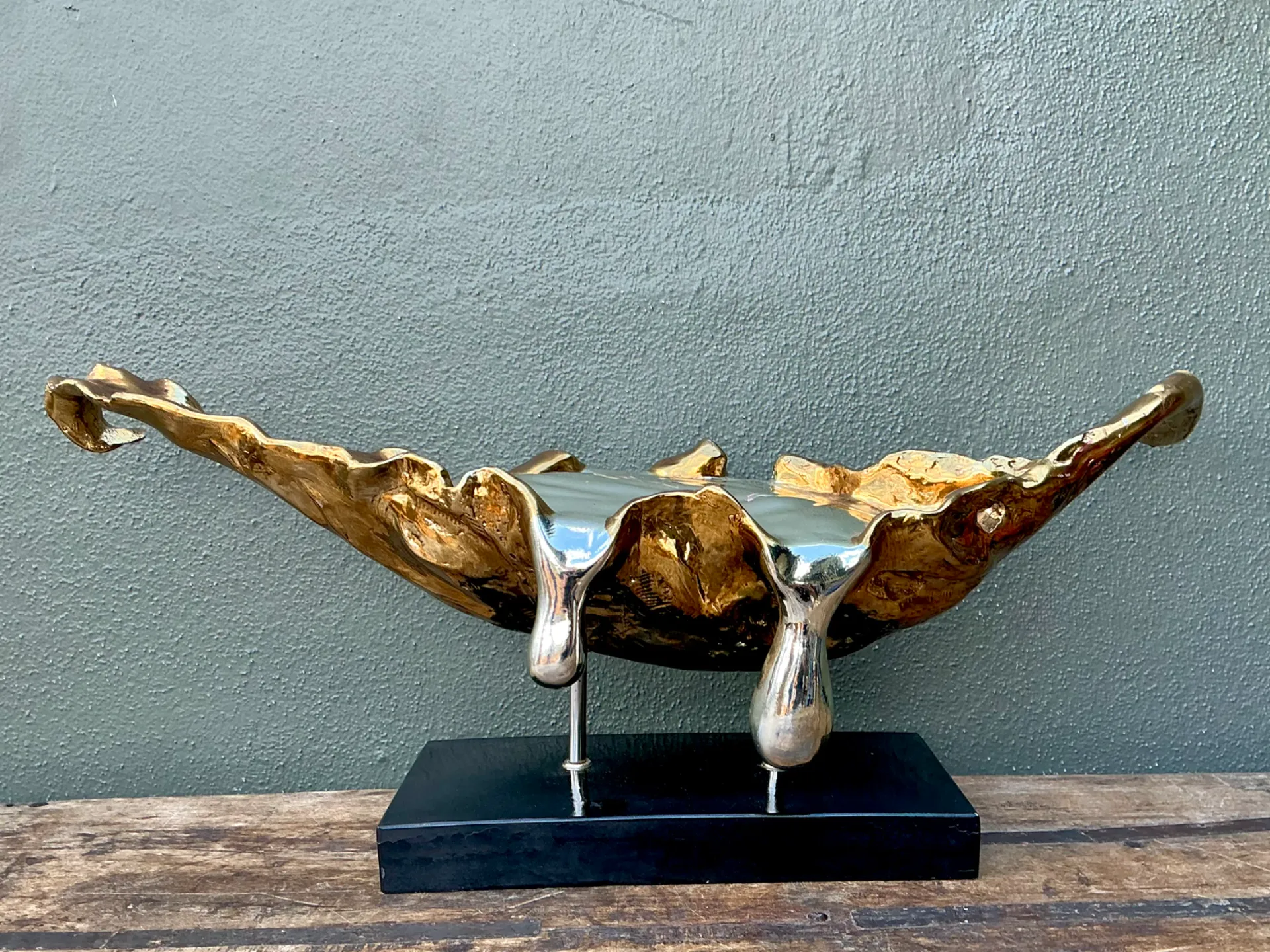 Vintage Abstract Fiberglass and Resin Drip Sculpture — additional photo 6