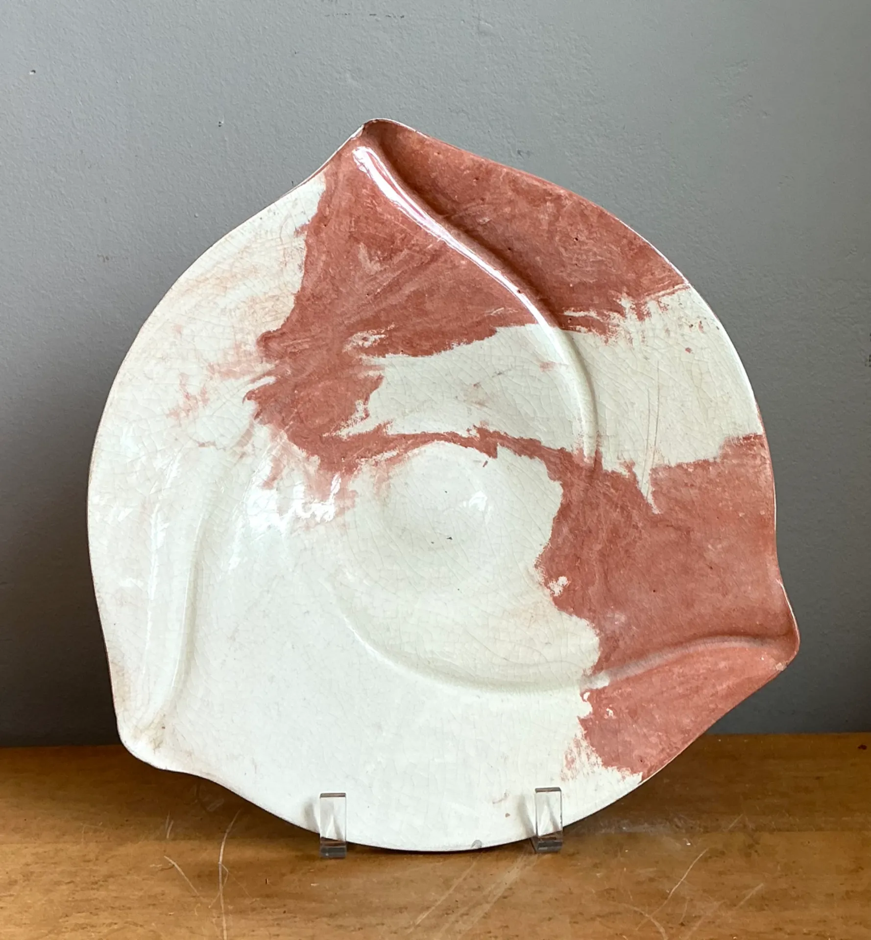 Vintage Abstract Ceramic Plate — additional photo 6