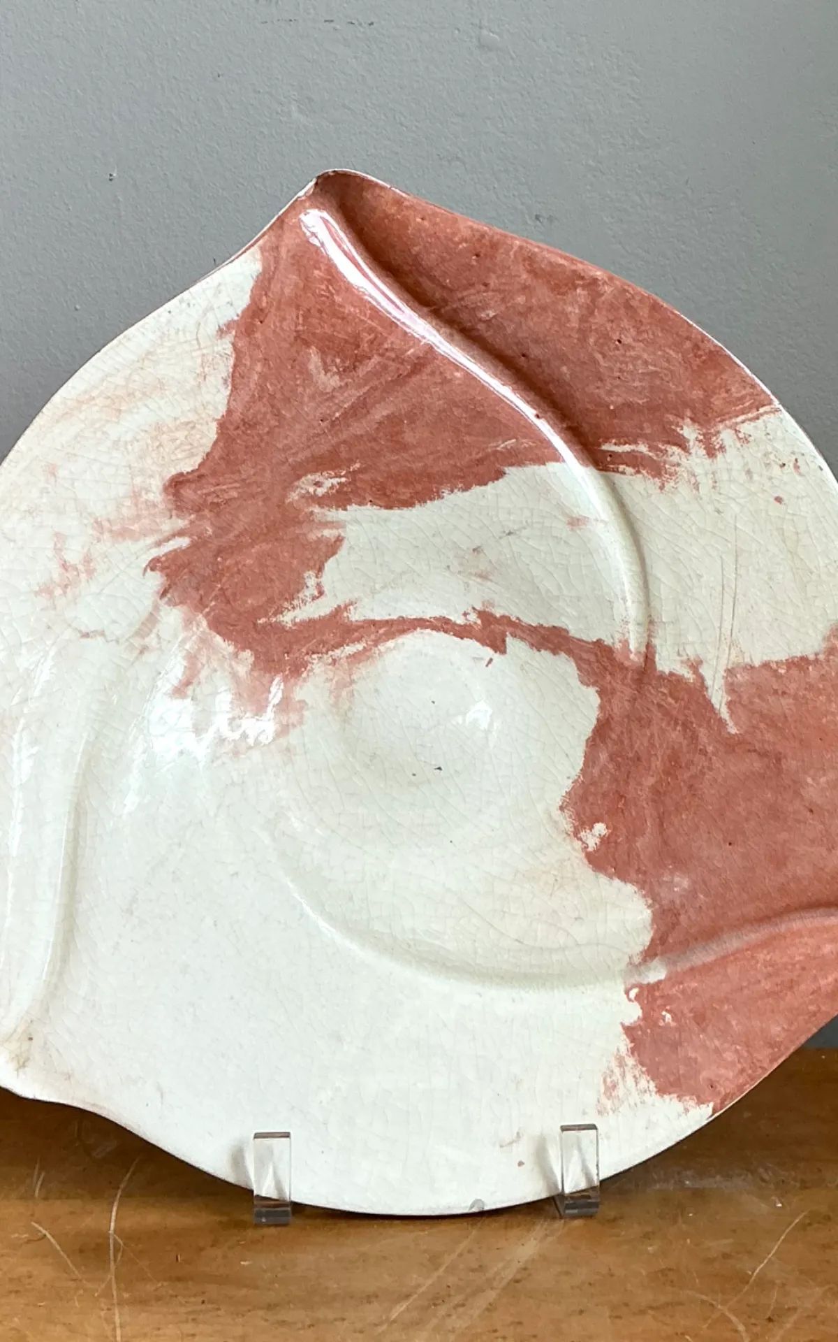 Vintage Abstract Ceramic Plate — additional photo 6