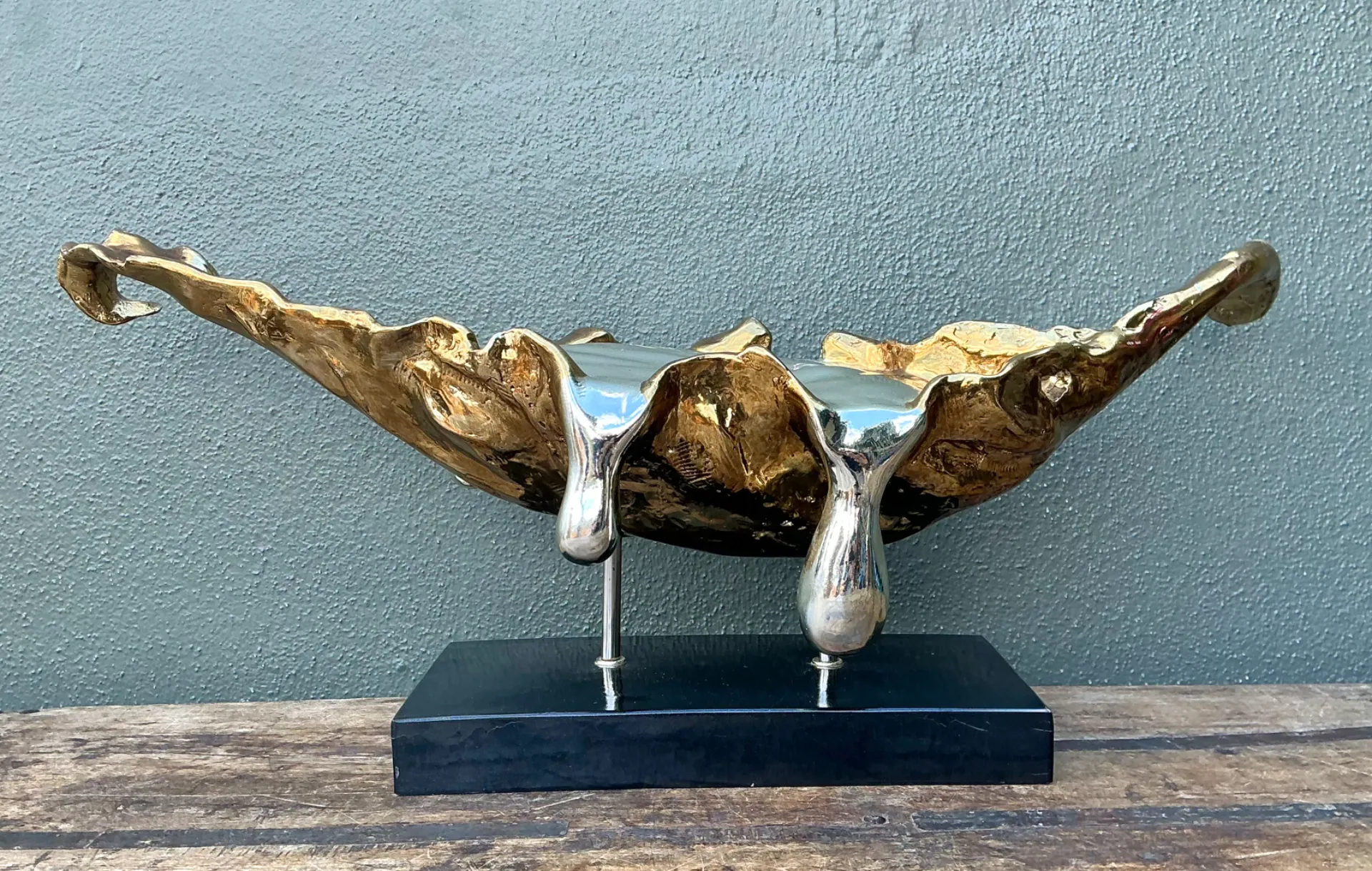 Vintage Abstract Fiberglass and Resin Drip Sculpture — additional photo 8