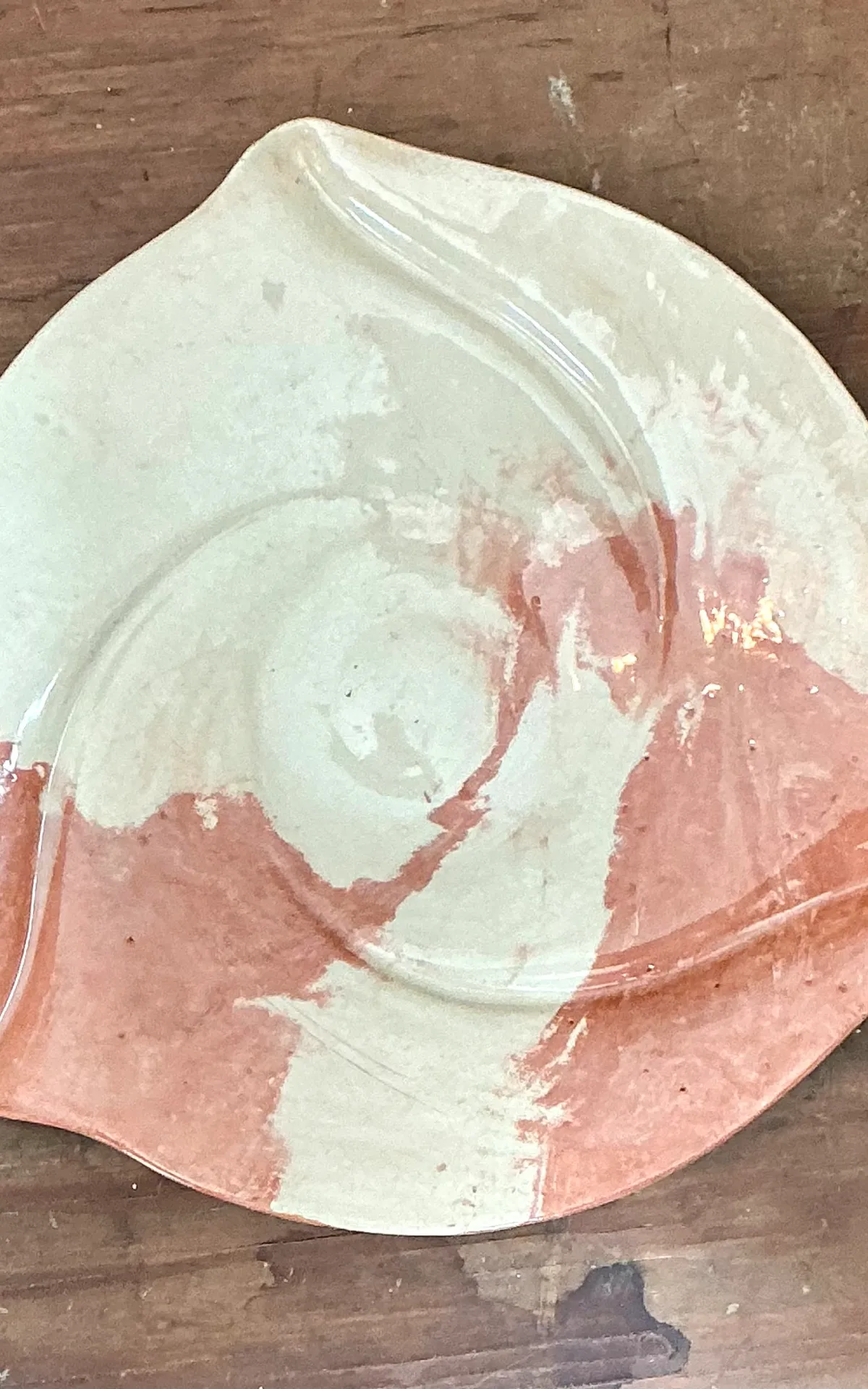 Vintage Abstract Ceramic Plate
