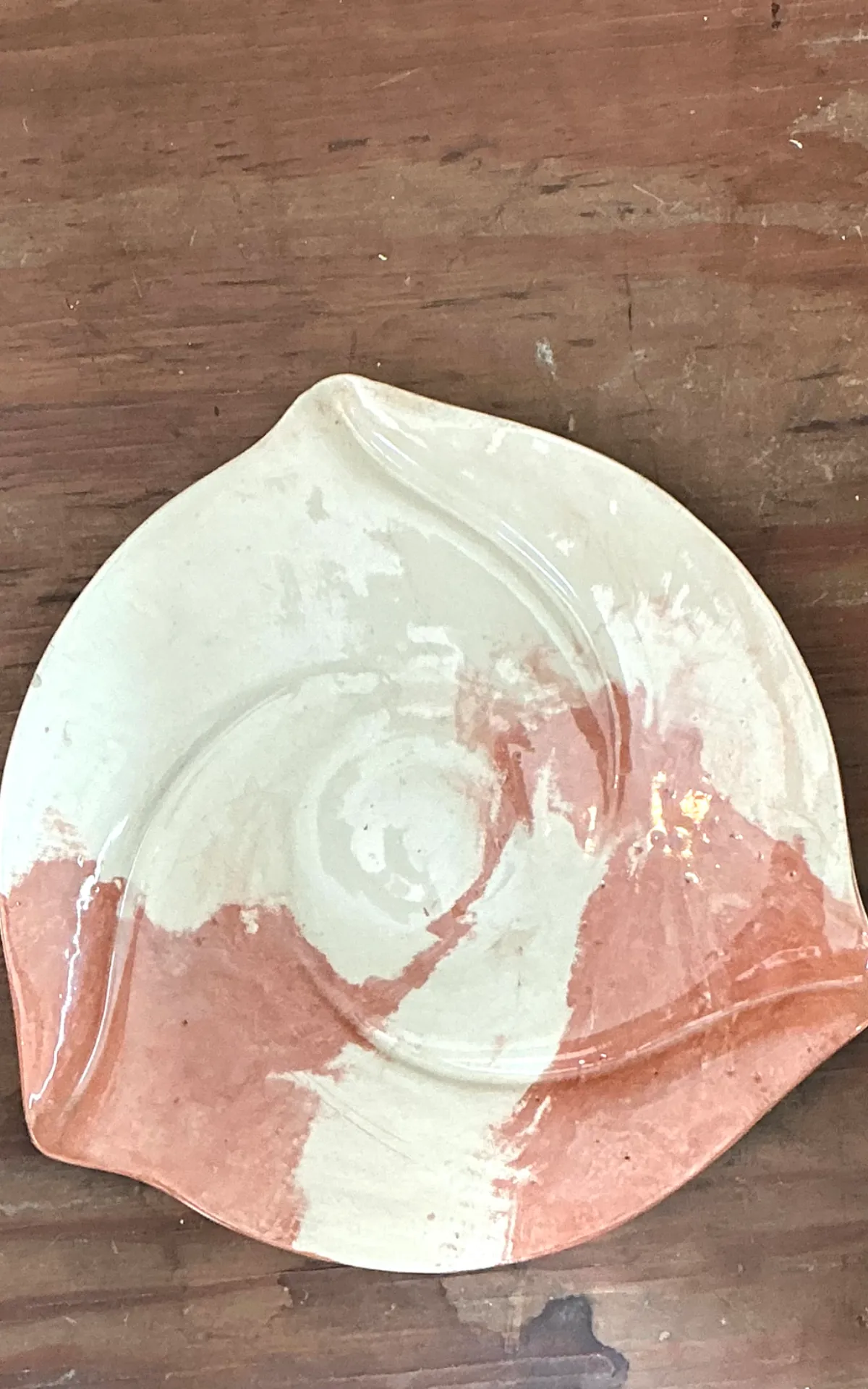 Vintage Abstract Ceramic Plate — additional photo 3