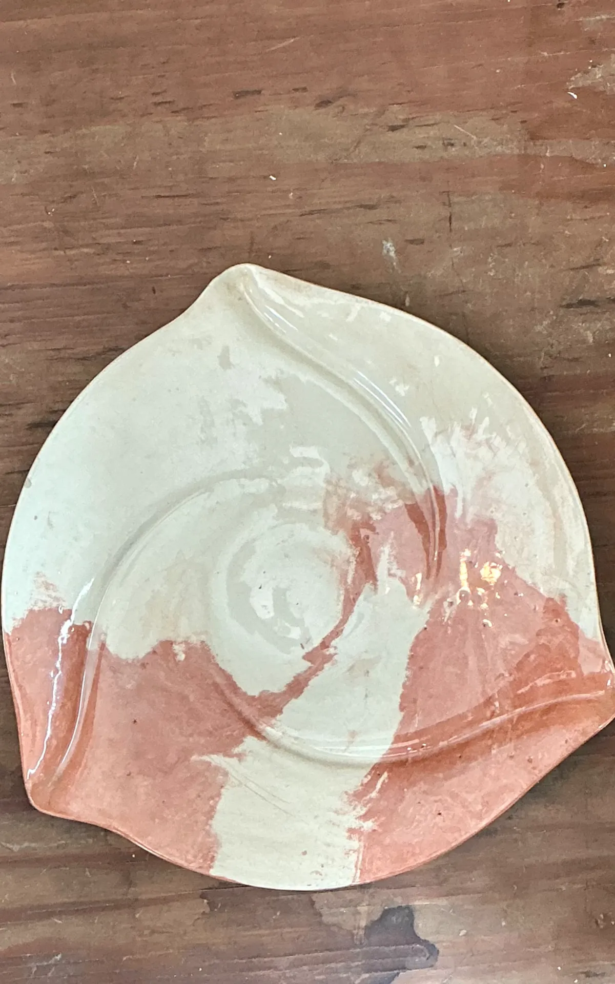 Vintage Abstract Ceramic Plate — additional photo 5