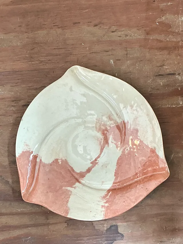 Vintage Abstract Ceramic Plate — additional photo 5