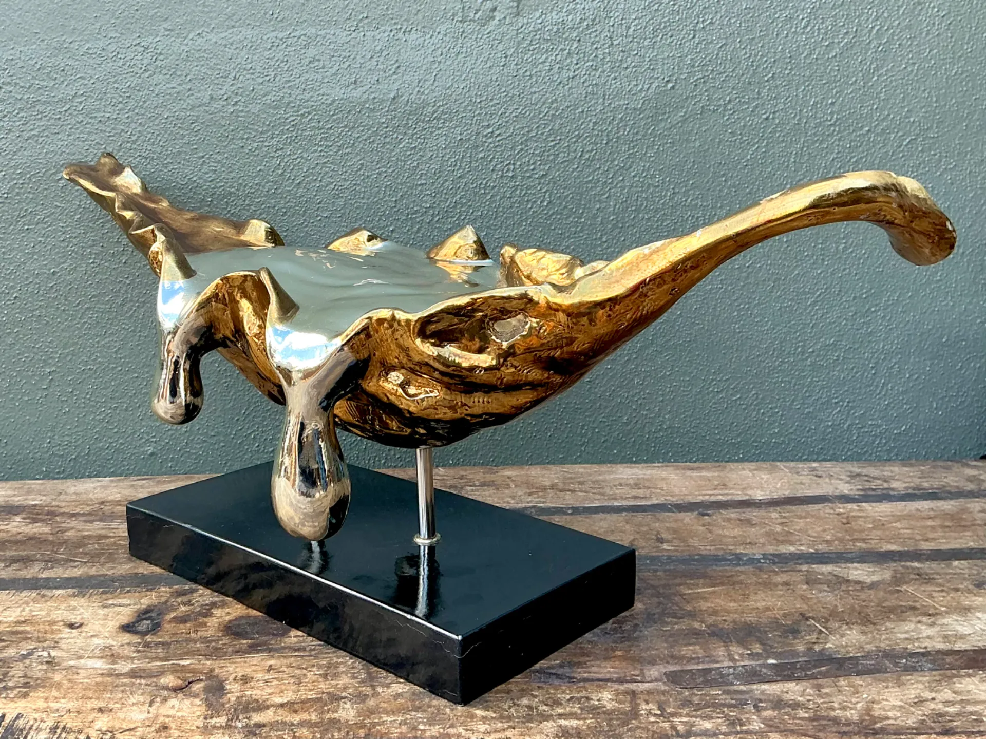 Vintage Abstract Fiberglass and Resin Drip Sculpture — additional photo 5