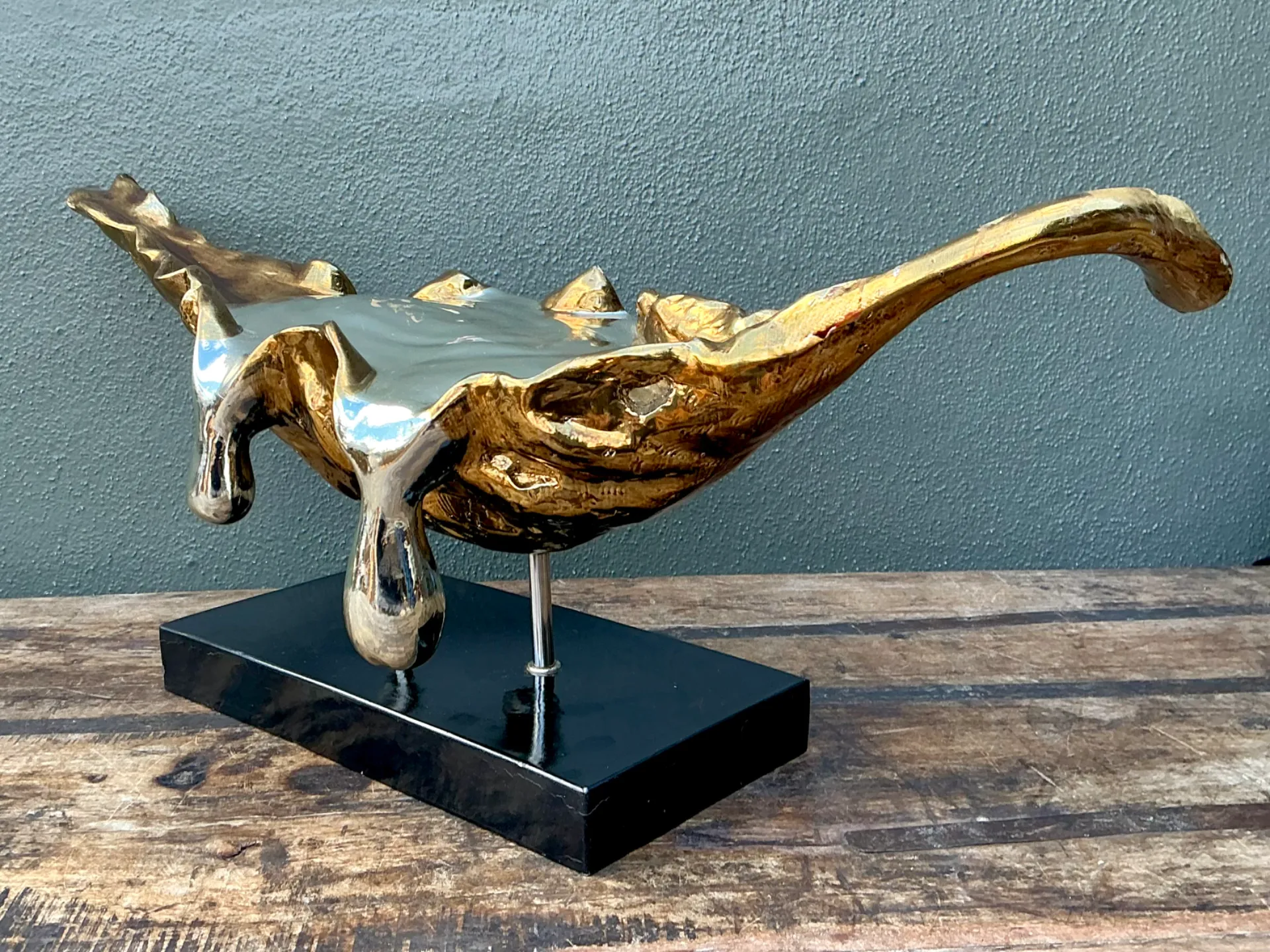 Vintage Abstract Fiberglass and Resin Drip Sculpture — additional photo 7