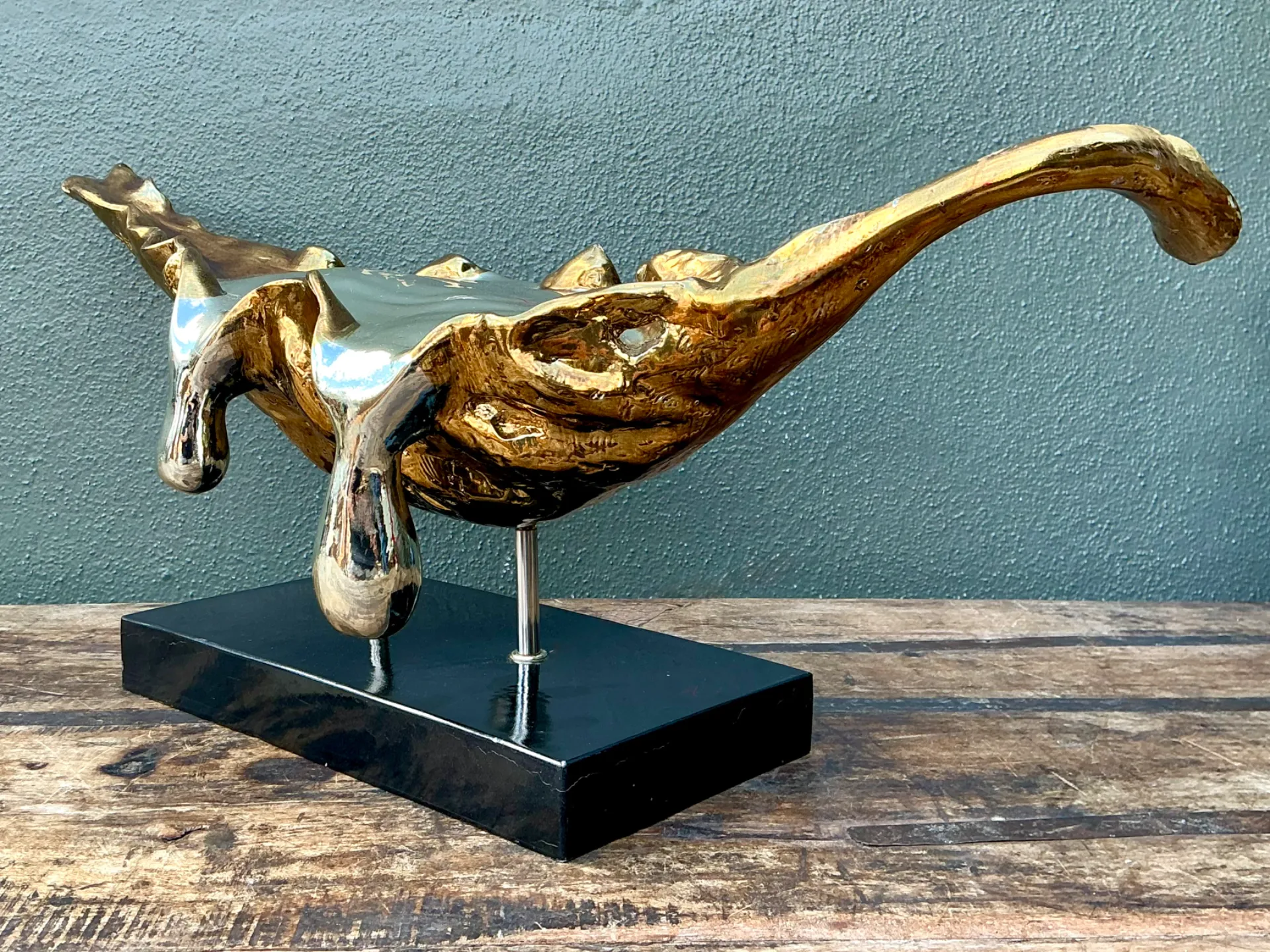 Vintage Abstract Fiberglass and Resin Drip Sculpture — additional photo 3