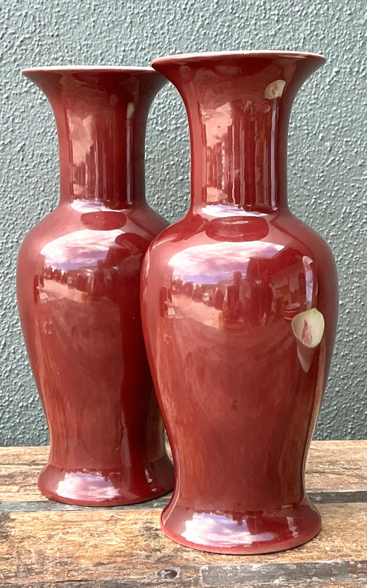 Vintage Chocolate Ceramic Vases - A Pair — additional photo 8