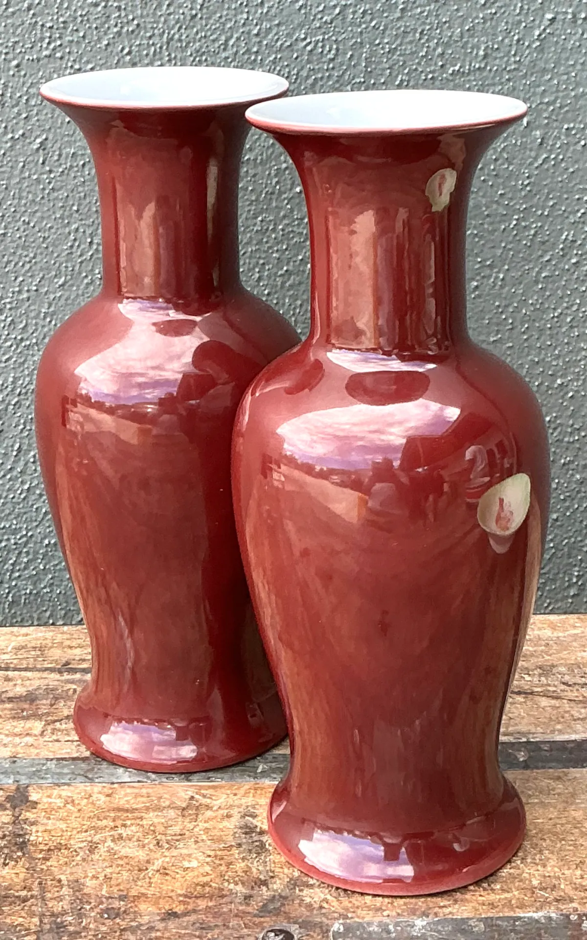 Vintage Chocolate Ceramic Vases - A Pair — additional photo 7