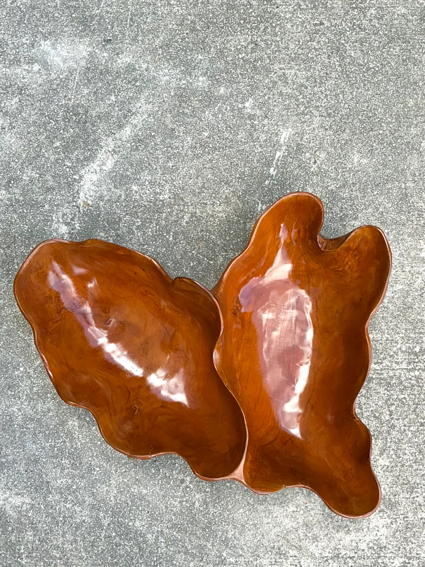 Vintage Organic Form Wood Bowl — additional photo 6