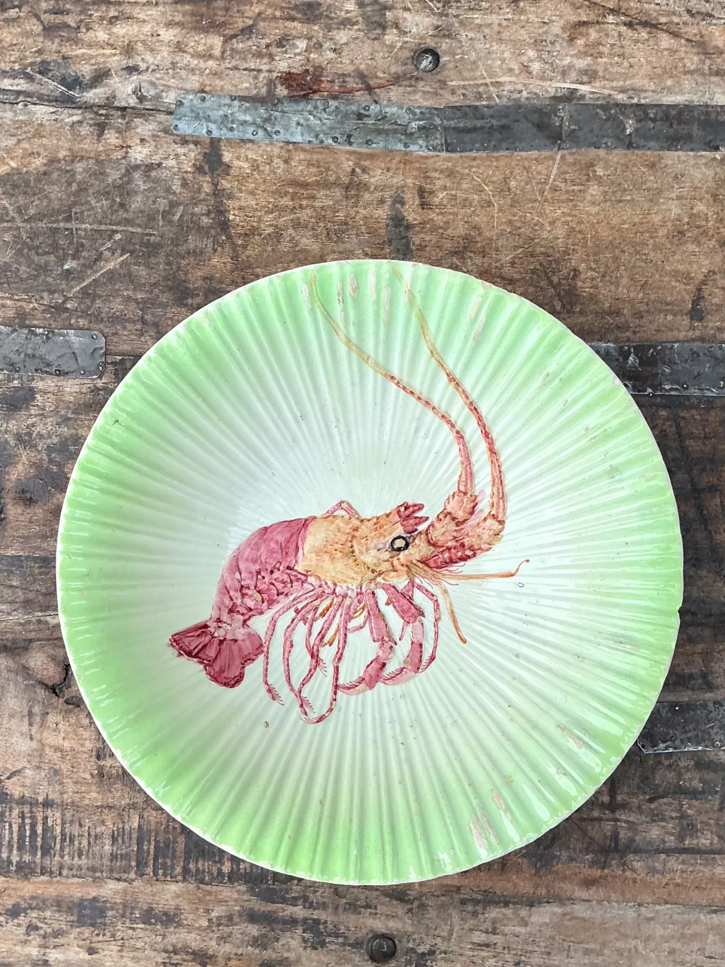 Vintage Spanish Goodfriend Ceramic Lobster Plate — additional photo 3