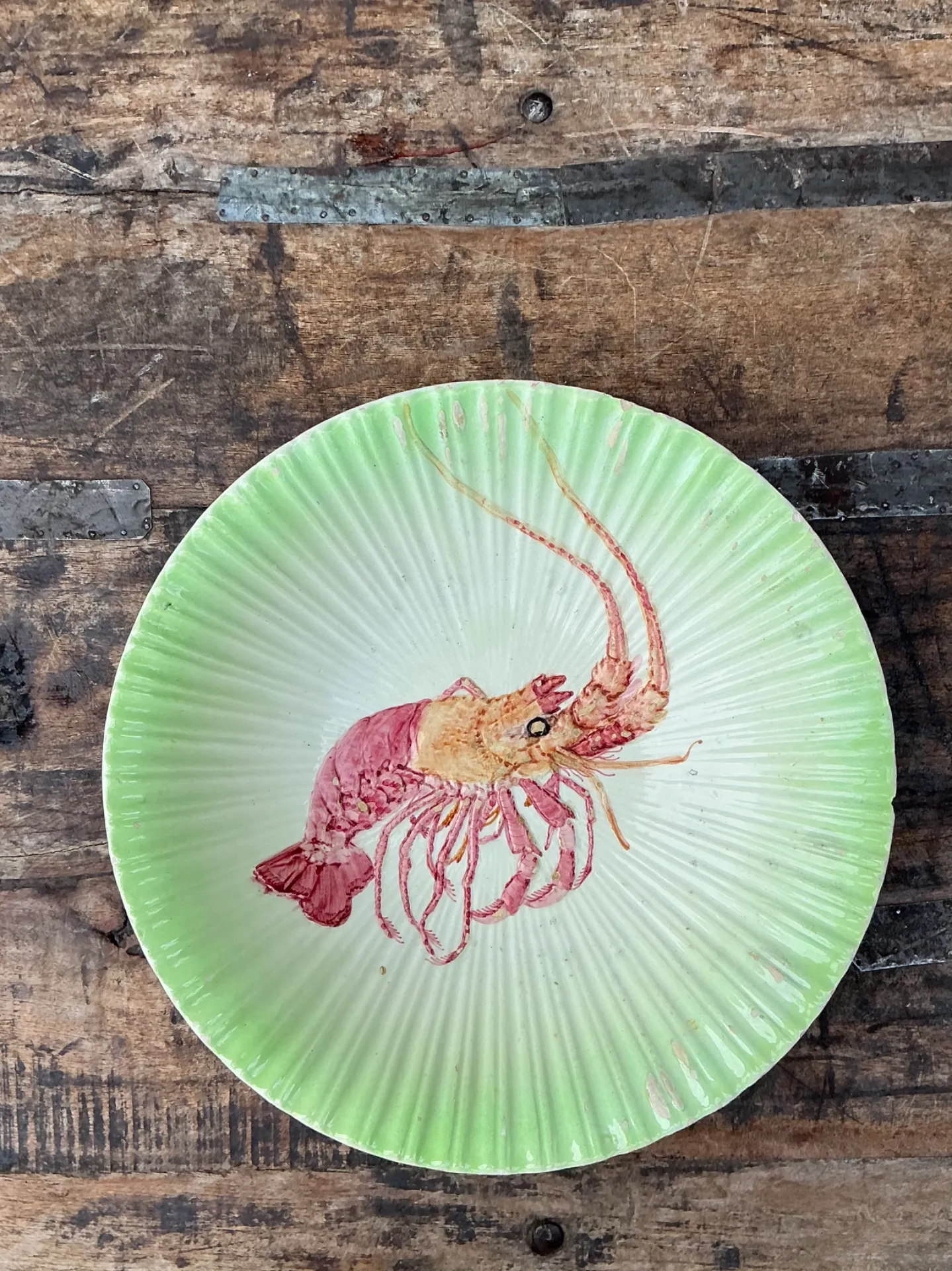 Vintage Spanish Goodfriend Ceramic Lobster Plate — additional photo 1