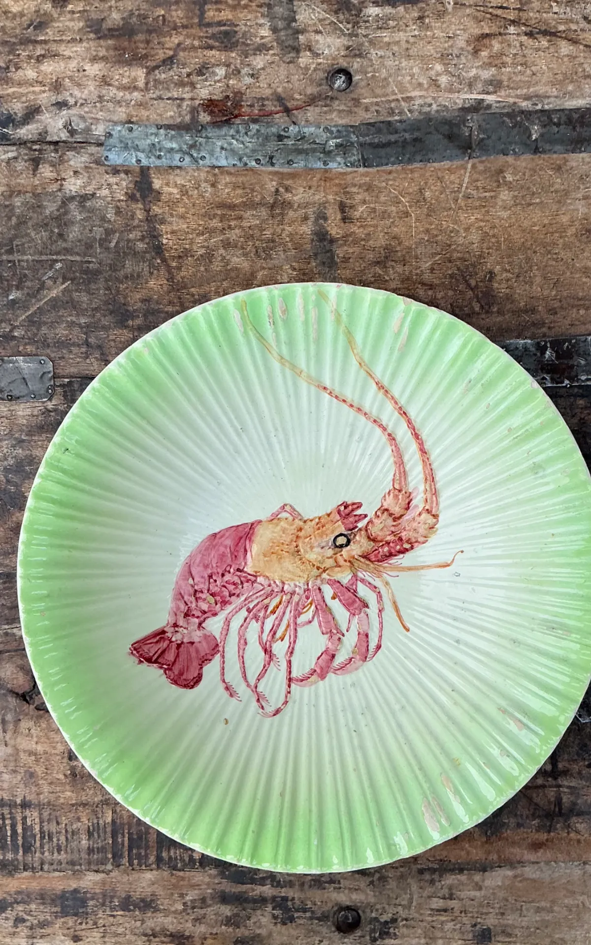 Vintage Spanish Goodfriend Ceramic Lobster Plate