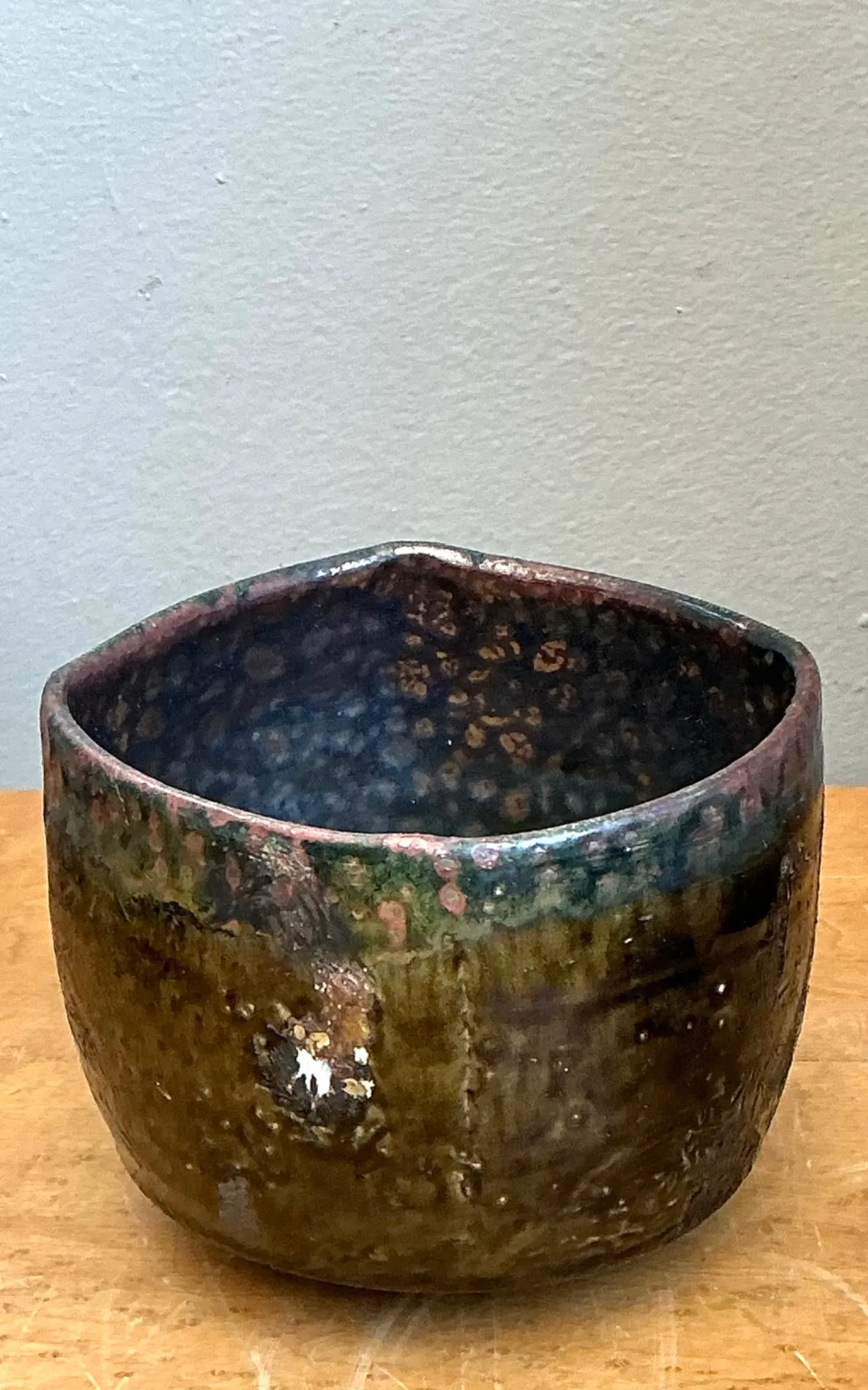 Vintage Handcrafted Abstract Ceramic Bowl — additional photo 8