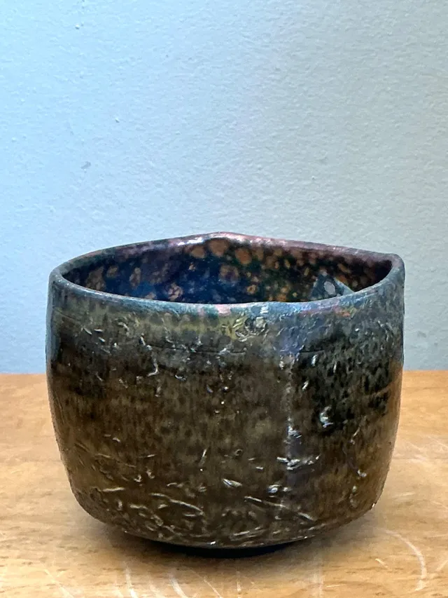 Vintage Handcrafted Abstract Ceramic Bowl — additional photo 3