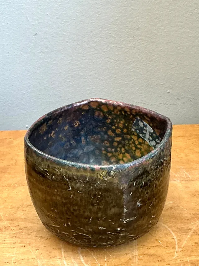 Vintage Handcrafted Abstract Ceramic Bowl — additional photo 7