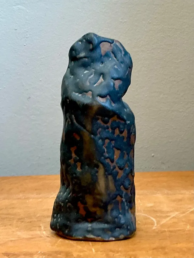 Vintage Abstract Form Ceramic Vase — additional photo 3