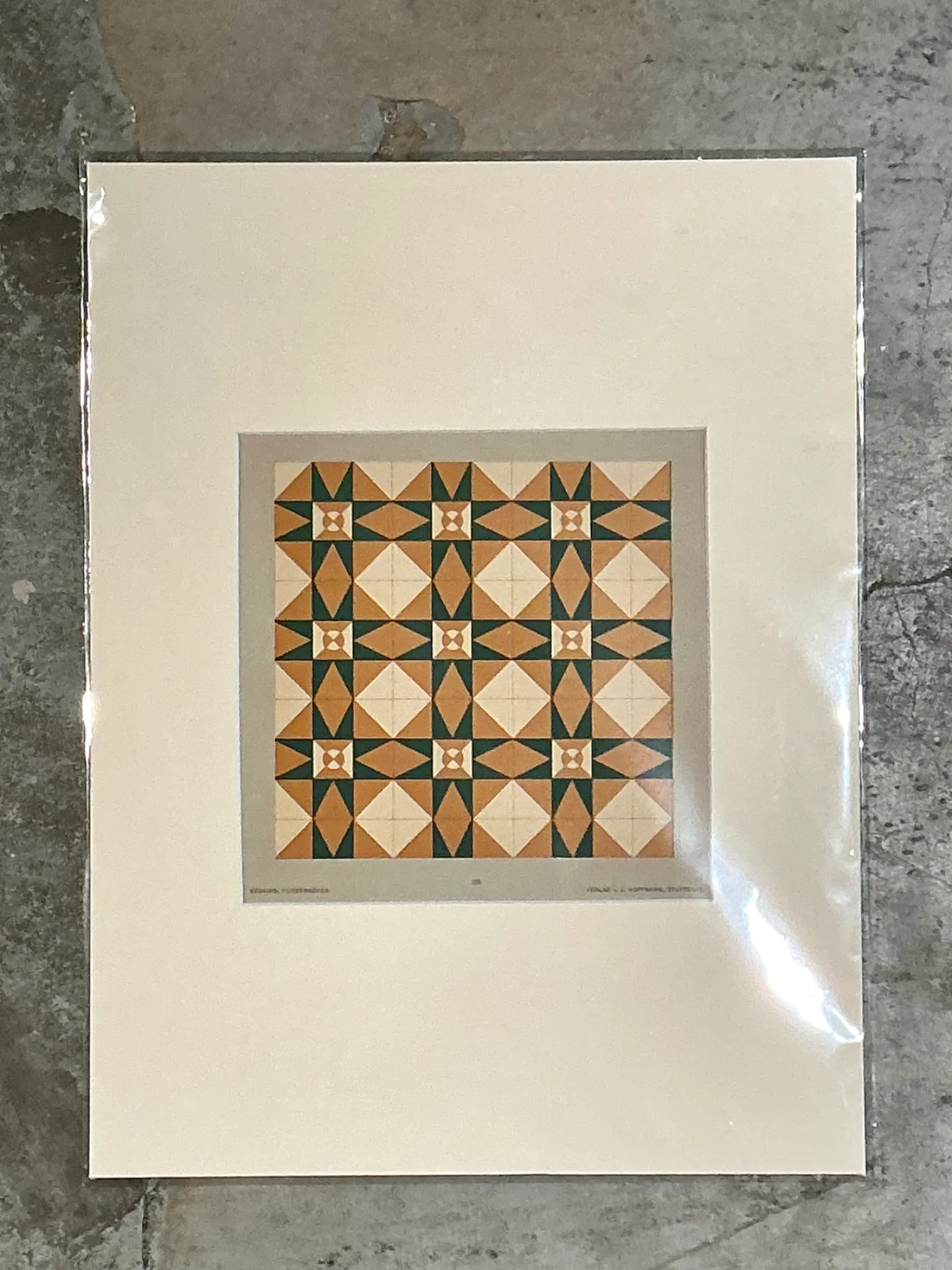 Vintage Mosaic Tile Sample Serigraph — additional photo 3