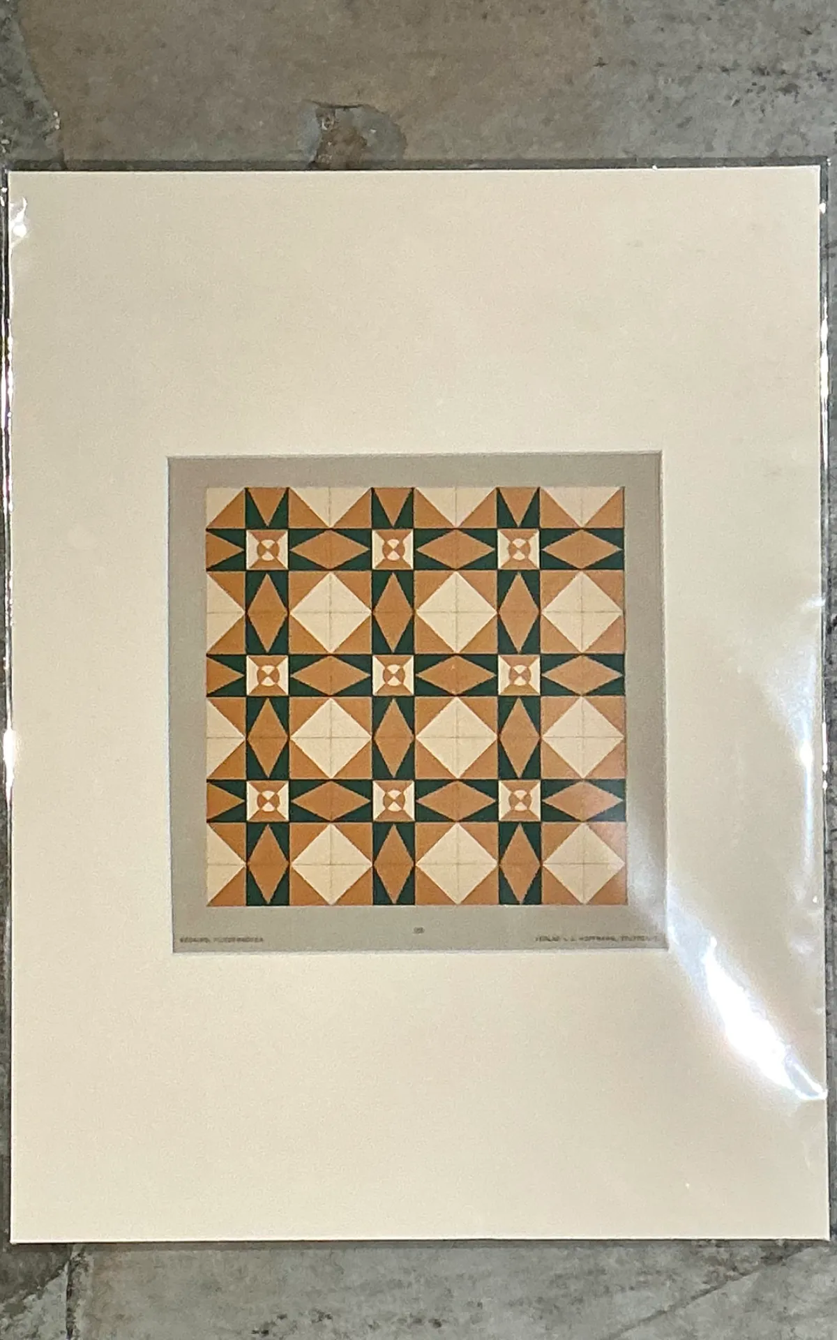 Vintage Mosaic Tile Sample Serigraph — additional photo 3