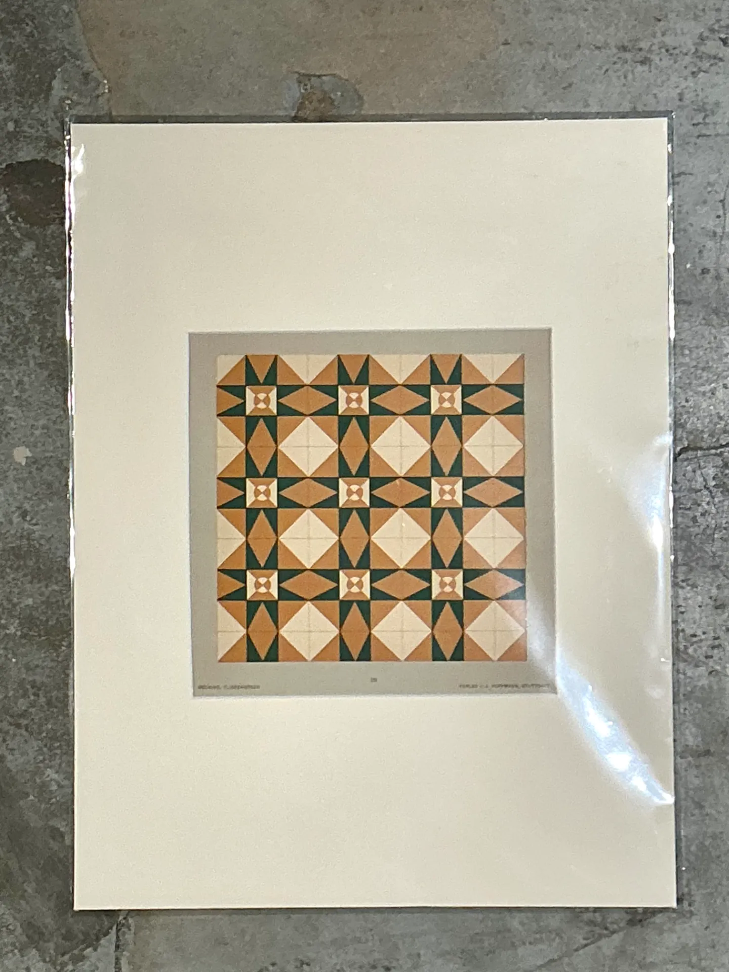 Vintage Mosaic Tile Sample Serigraph — additional photo 4