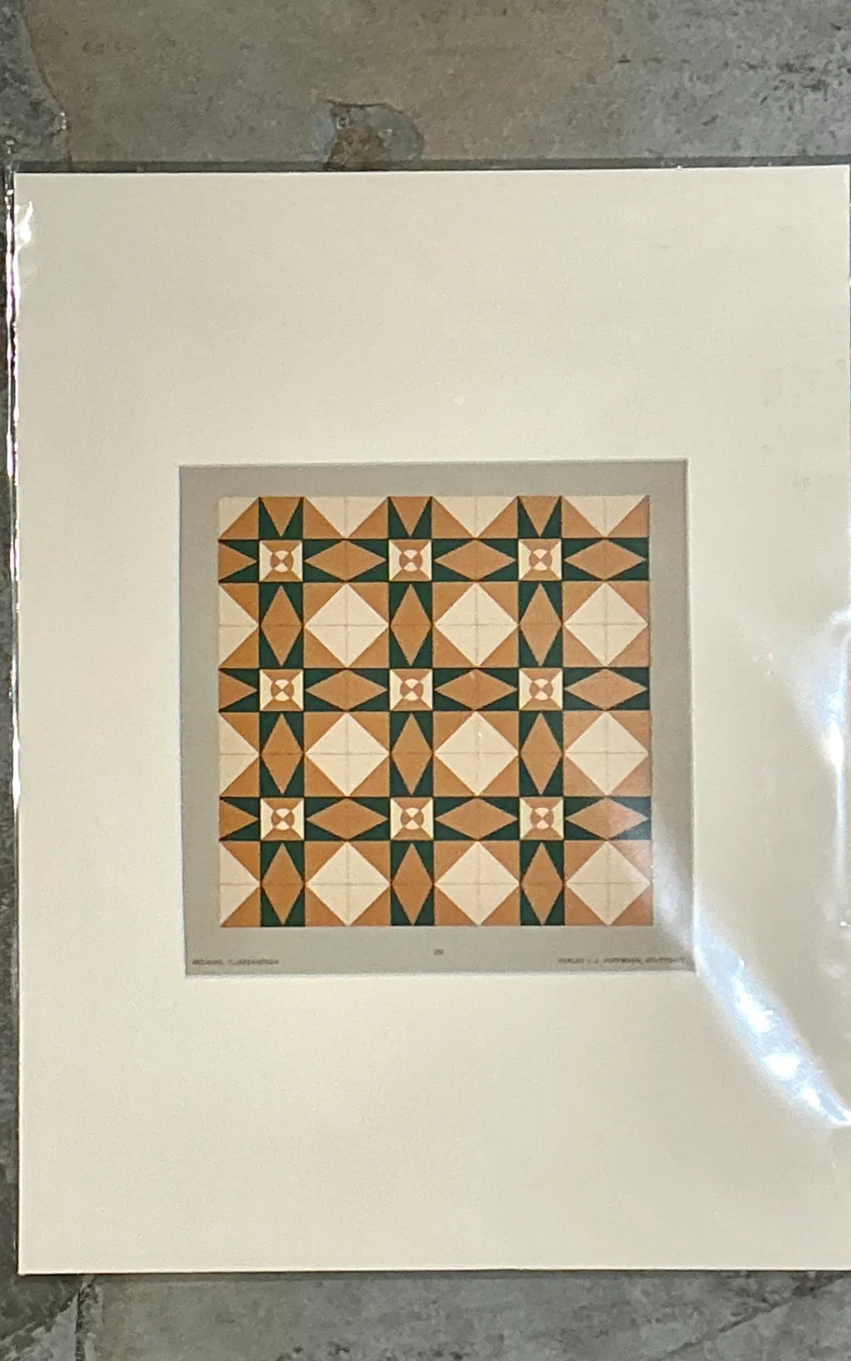 Vintage Mosaic Tile Sample Serigraph — additional photo 4