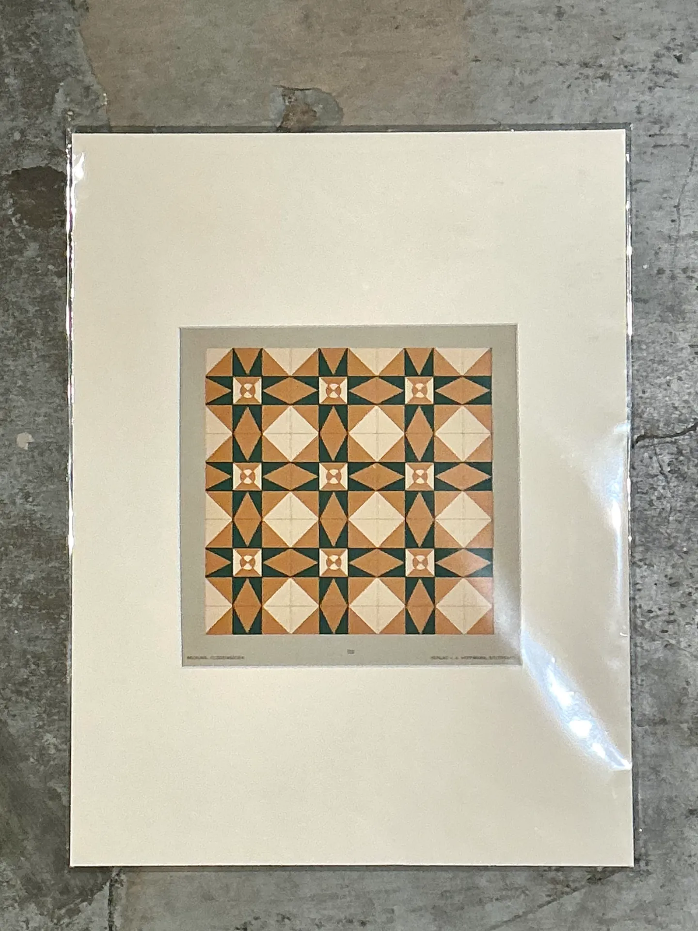 Vintage Mosaic Tile Sample Serigraph — additional photo 5