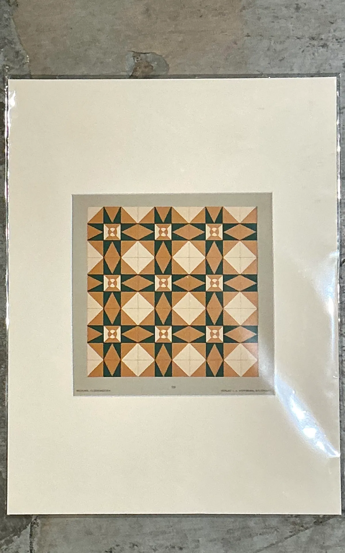 Vintage Mosaic Tile Sample Serigraph — additional photo 5