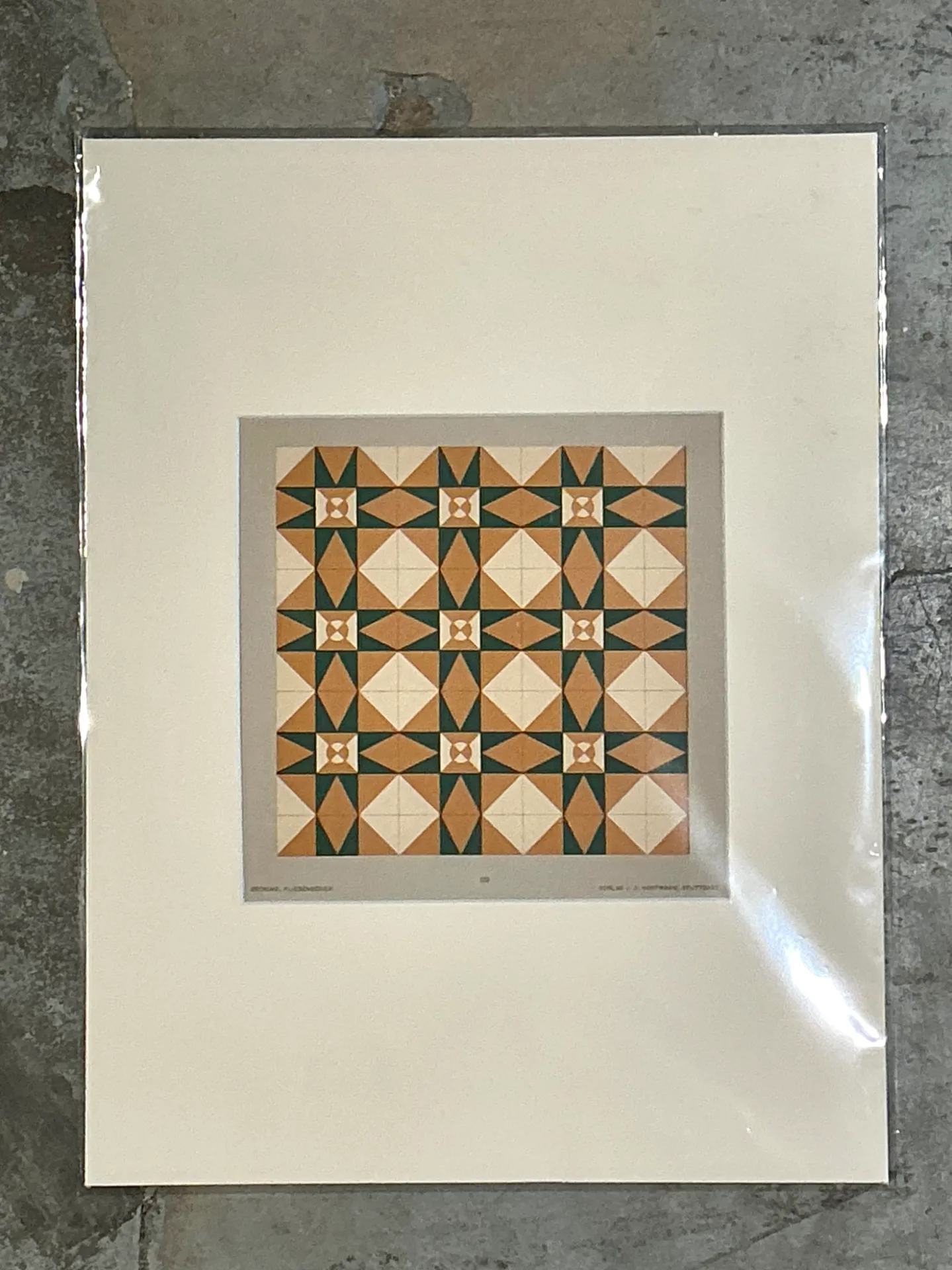 Vintage Mosaic Tile Sample Serigraph — additional photo 6