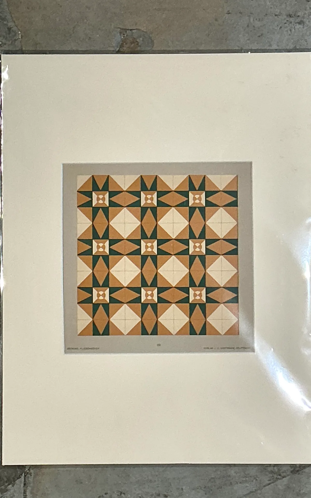 Vintage Mosaic Tile Sample Serigraph — additional photo 6