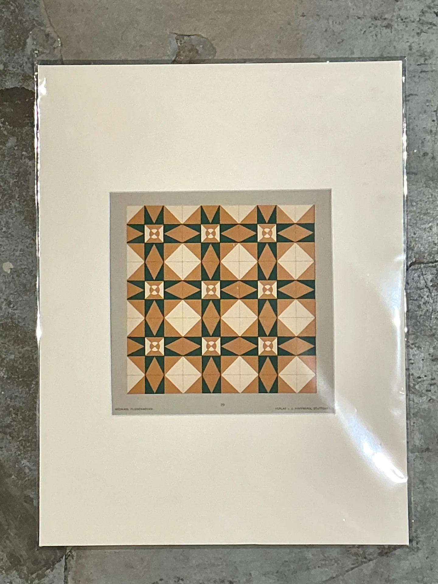 Vintage Mosaic Tile Sample Serigraph — additional photo 7