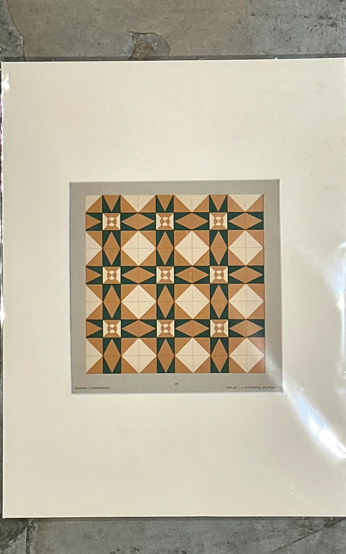 Vintage Mosaic Tile Sample Serigraph — additional photo 7
