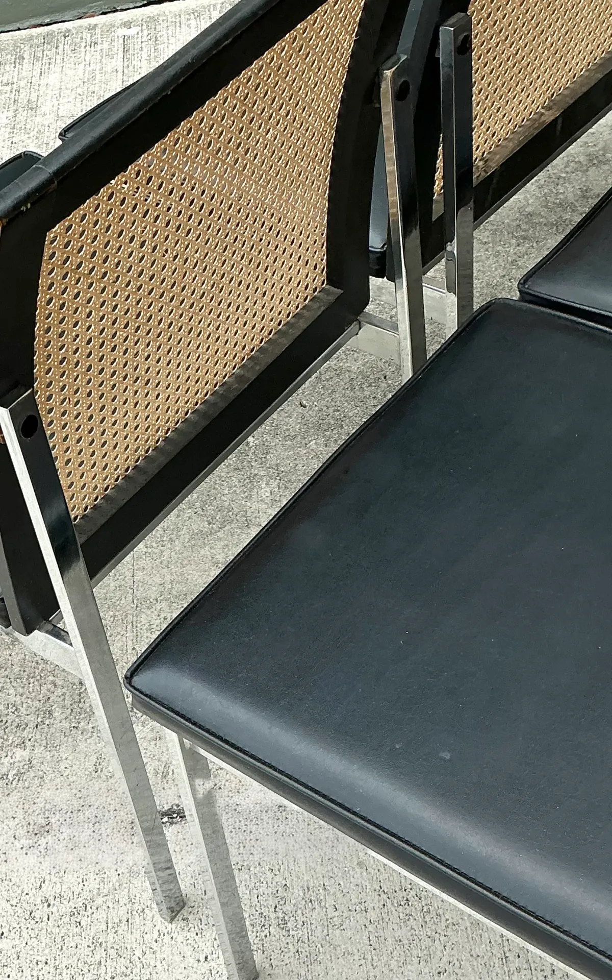 Vintage Paul McCobb For Lane Chrome and Cane Dining Chairs - Set of 8 — additional photo 3