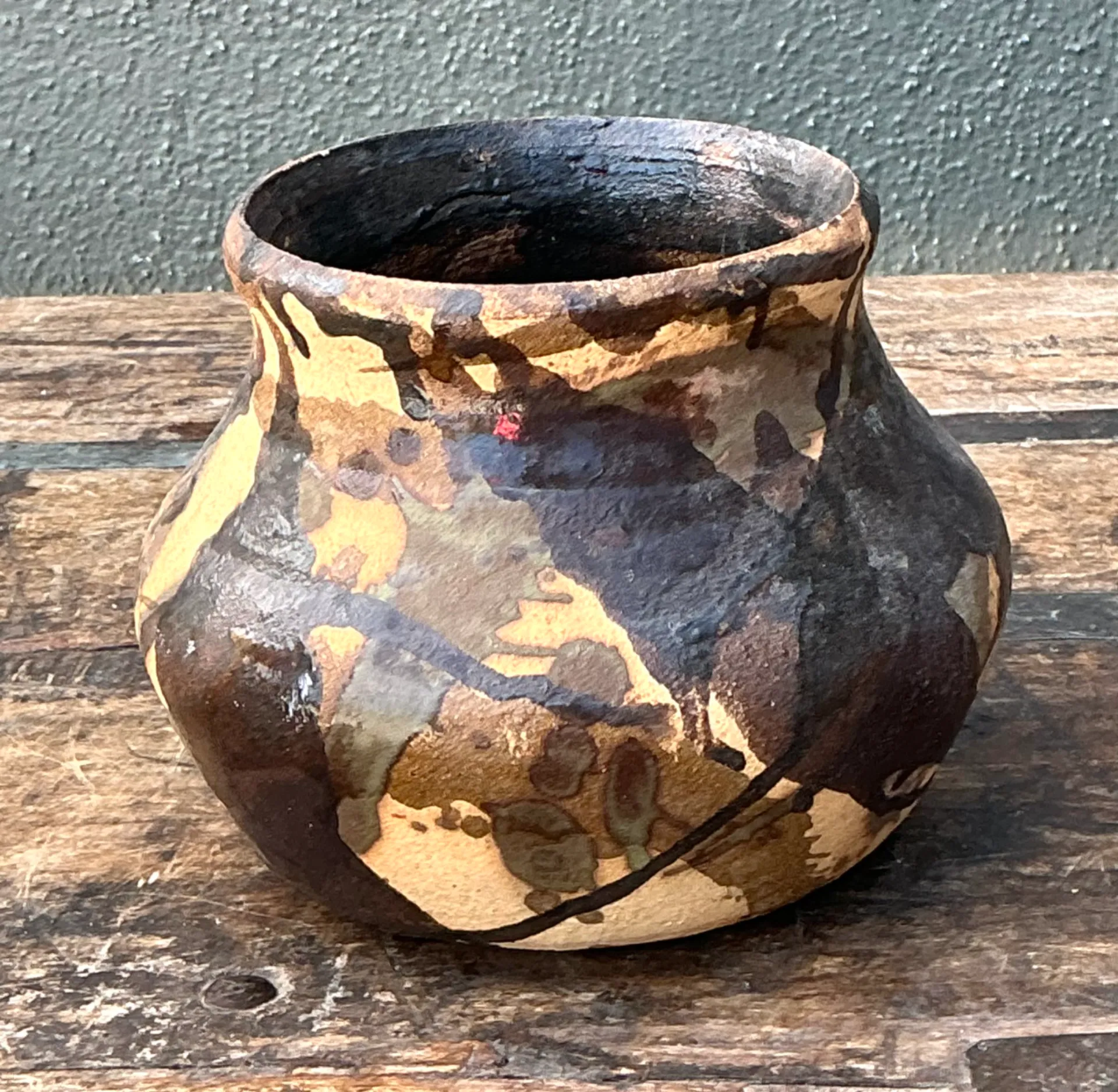 Vintage Abstract Ceramic Vase — additional photo 3