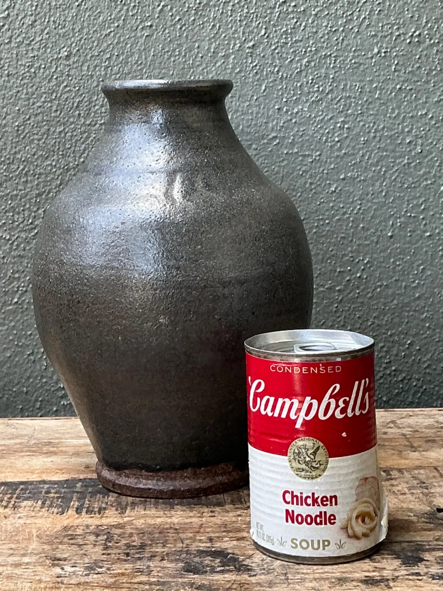 Vintage Handcrafted Stoneware Vase — additional photo 1