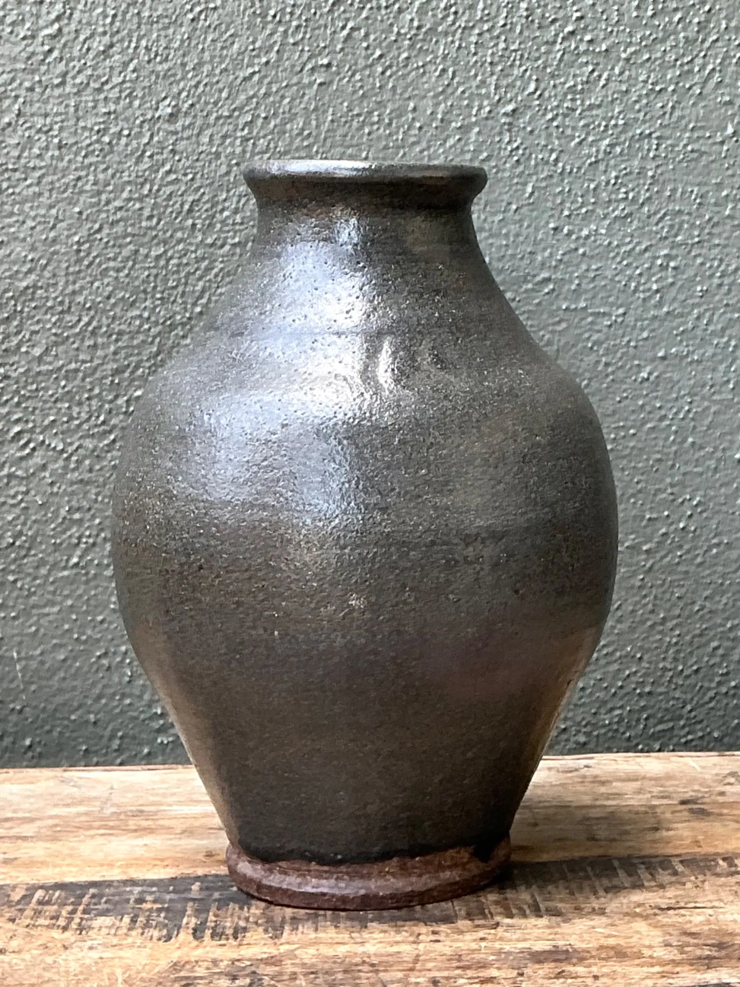 Vintage Handcrafted Stoneware Vase — additional photo 2
