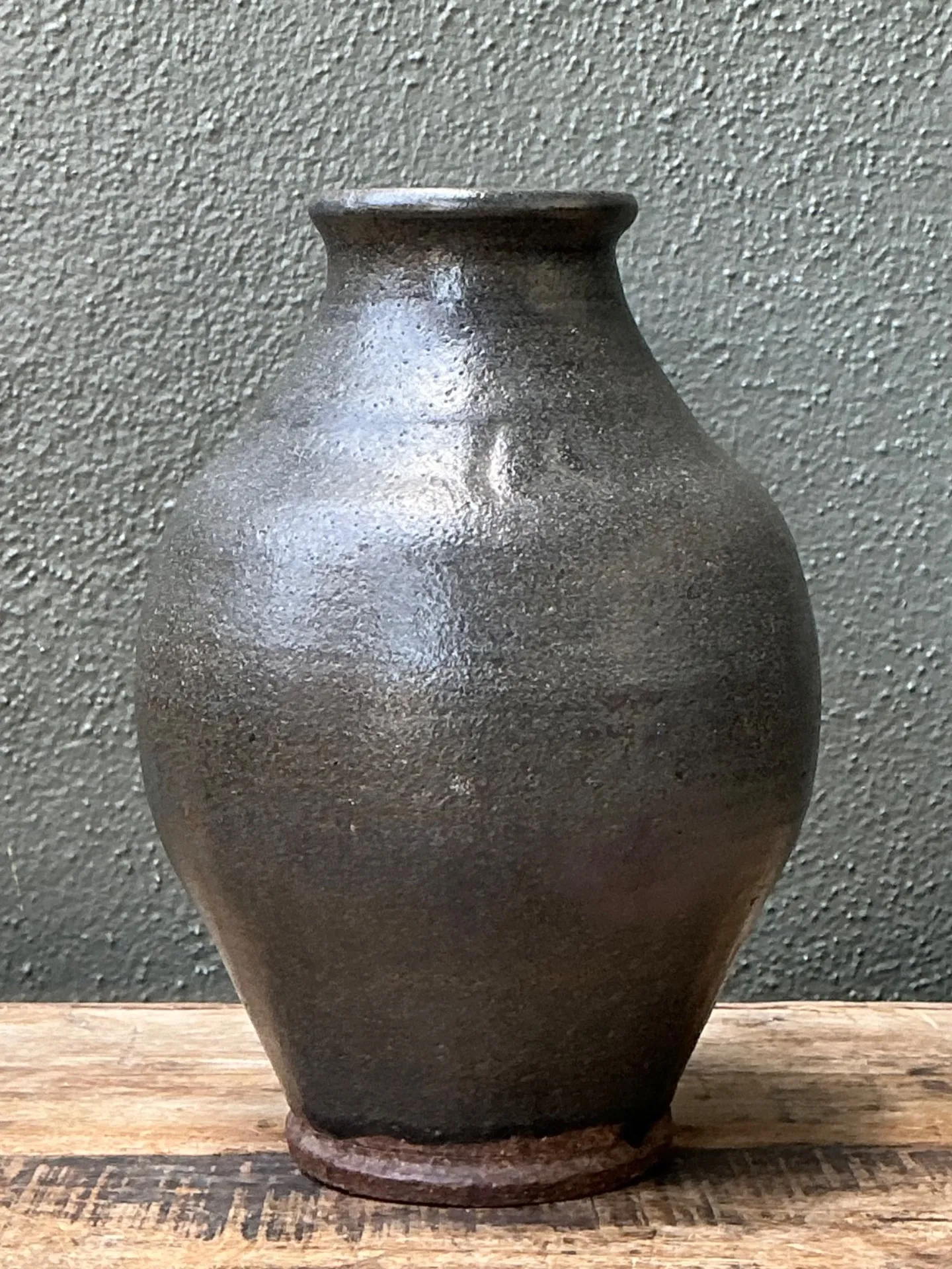Vintage Handcrafted Stoneware Vase — additional photo 3