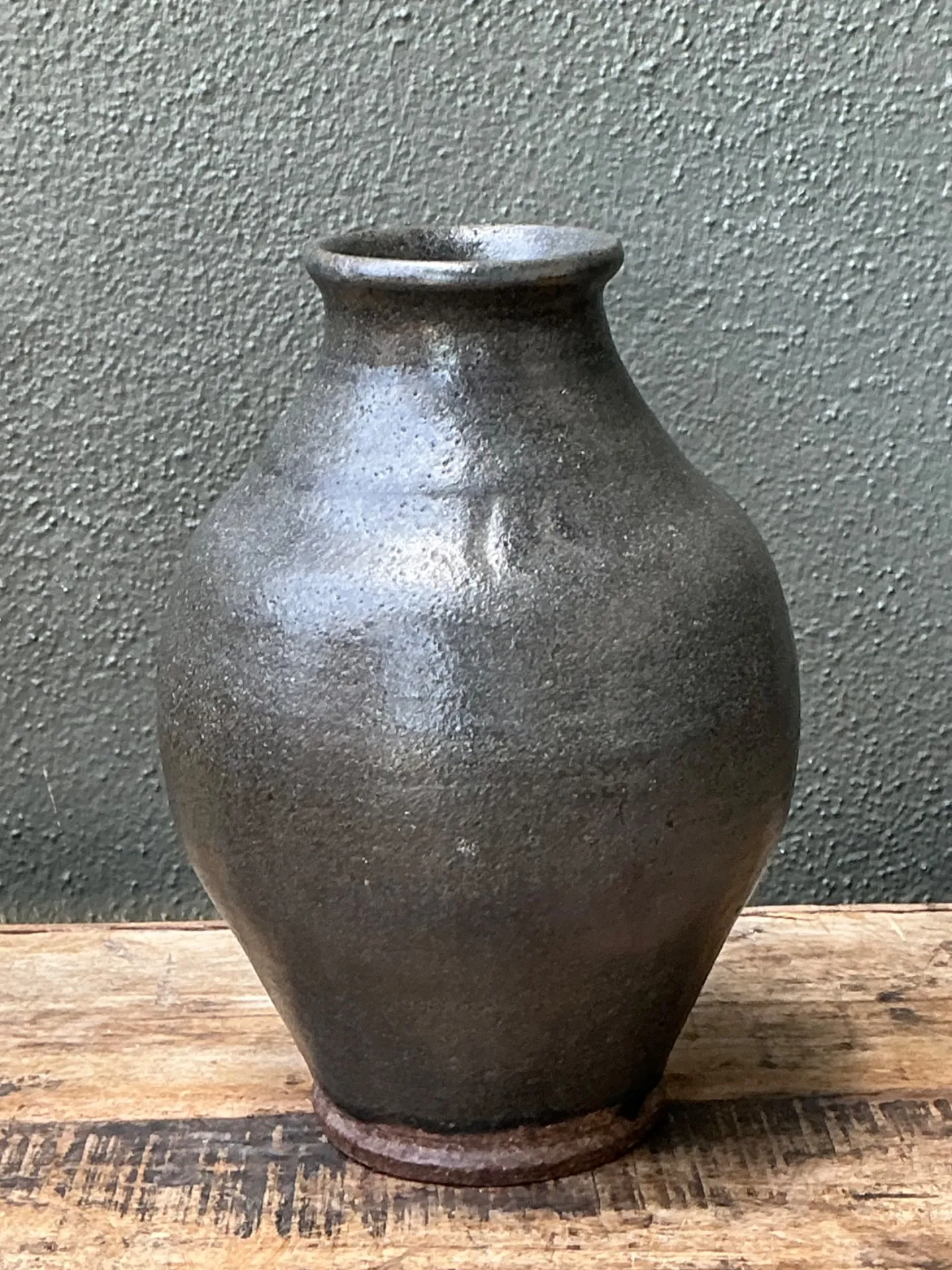 Vintage Handcrafted Stoneware Vase — additional photo 4
