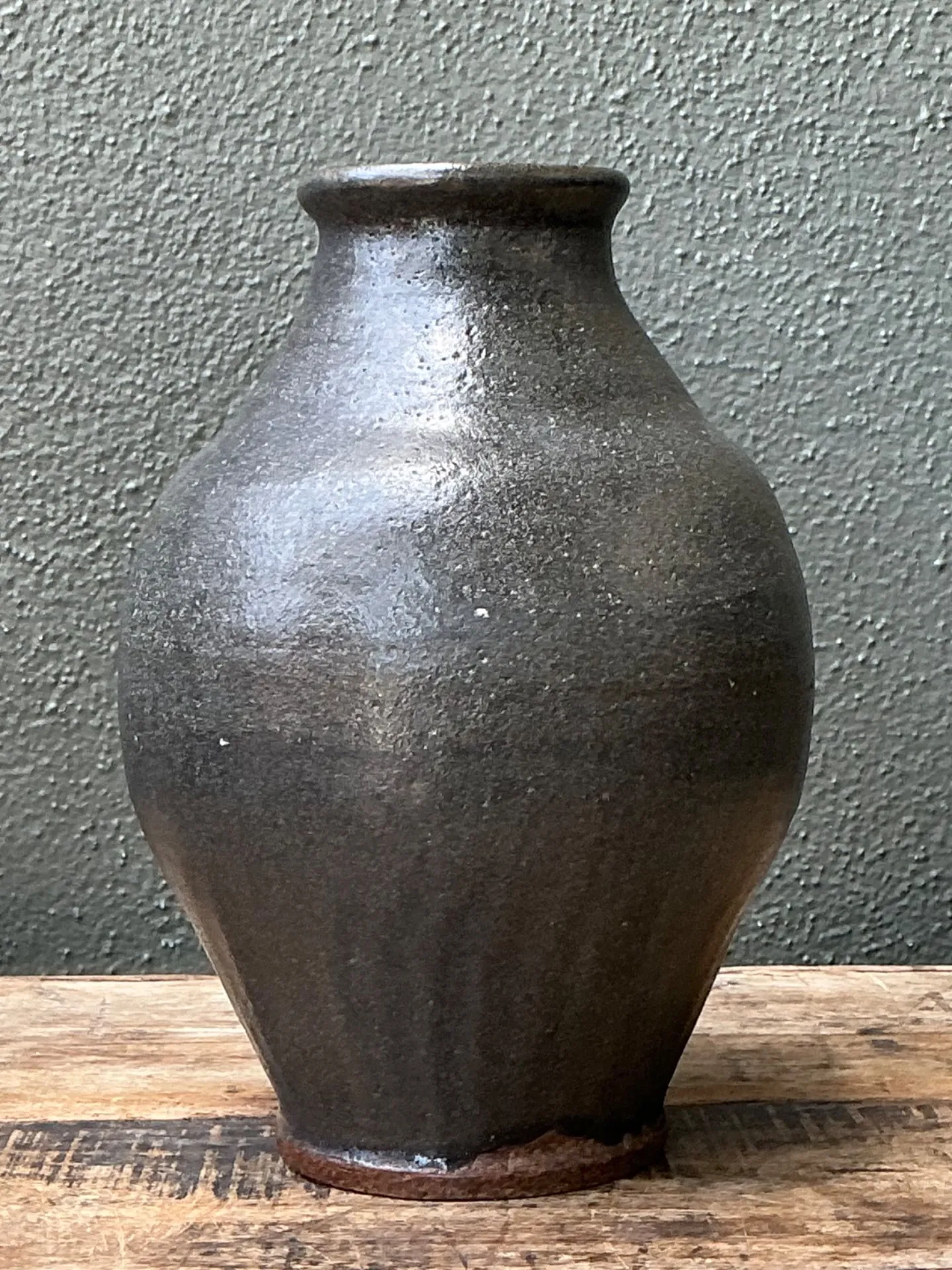 Vintage Handcrafted Stoneware Vase — additional photo 6