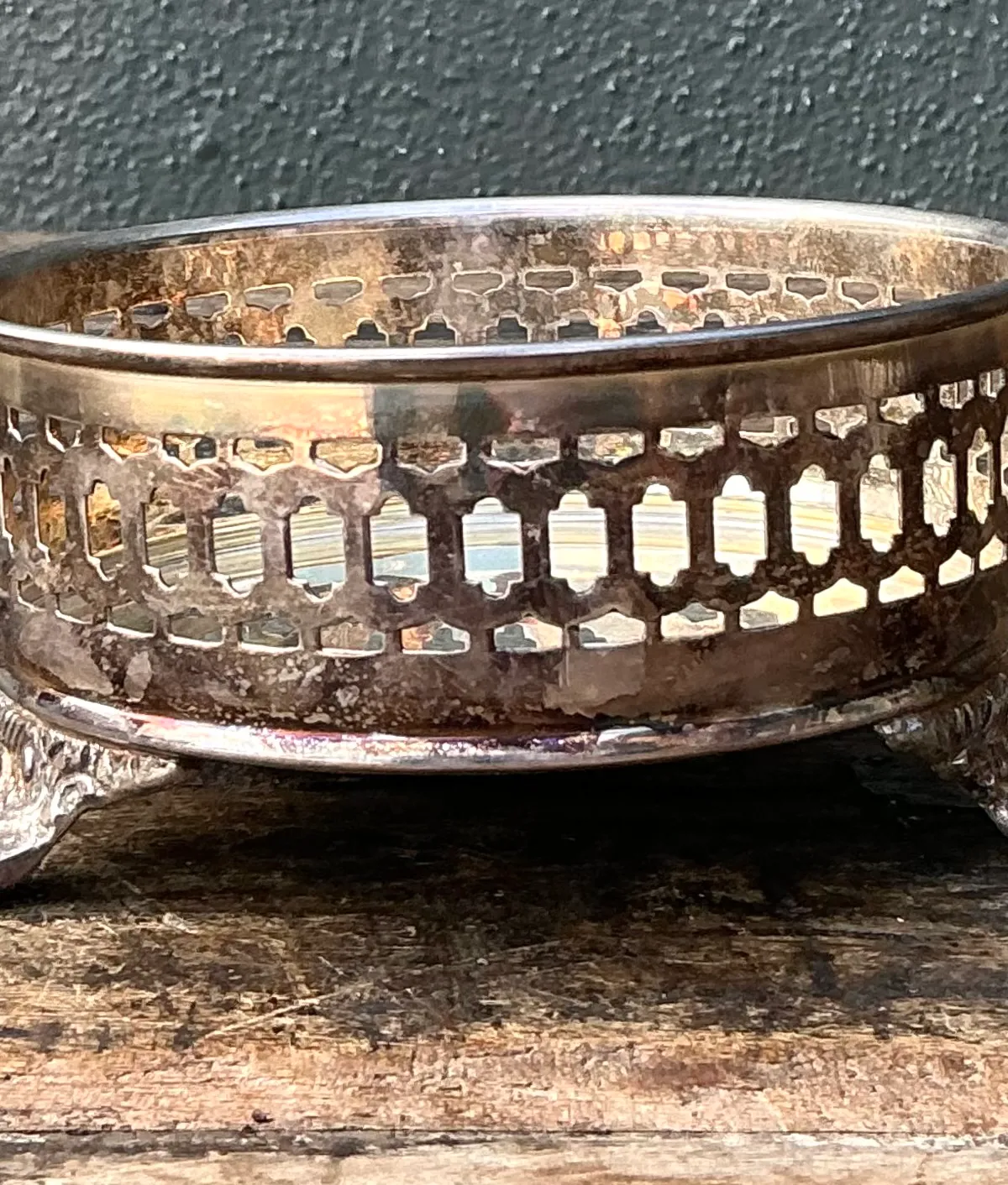 Vintage Silver Plate Wine Coaster — additional photo 3