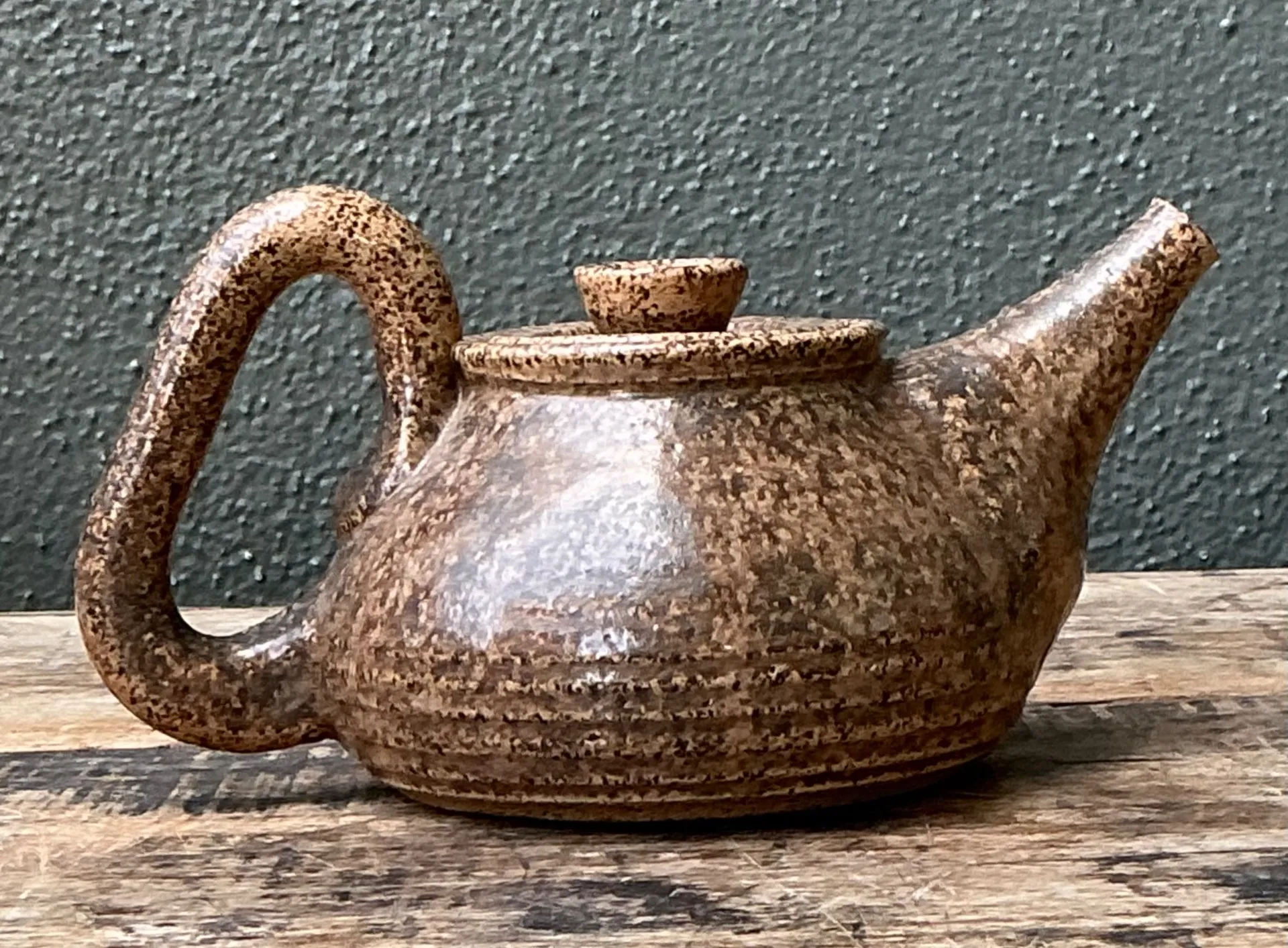 Vintage Handcrafted Ceramic Teapot — additional photo 1