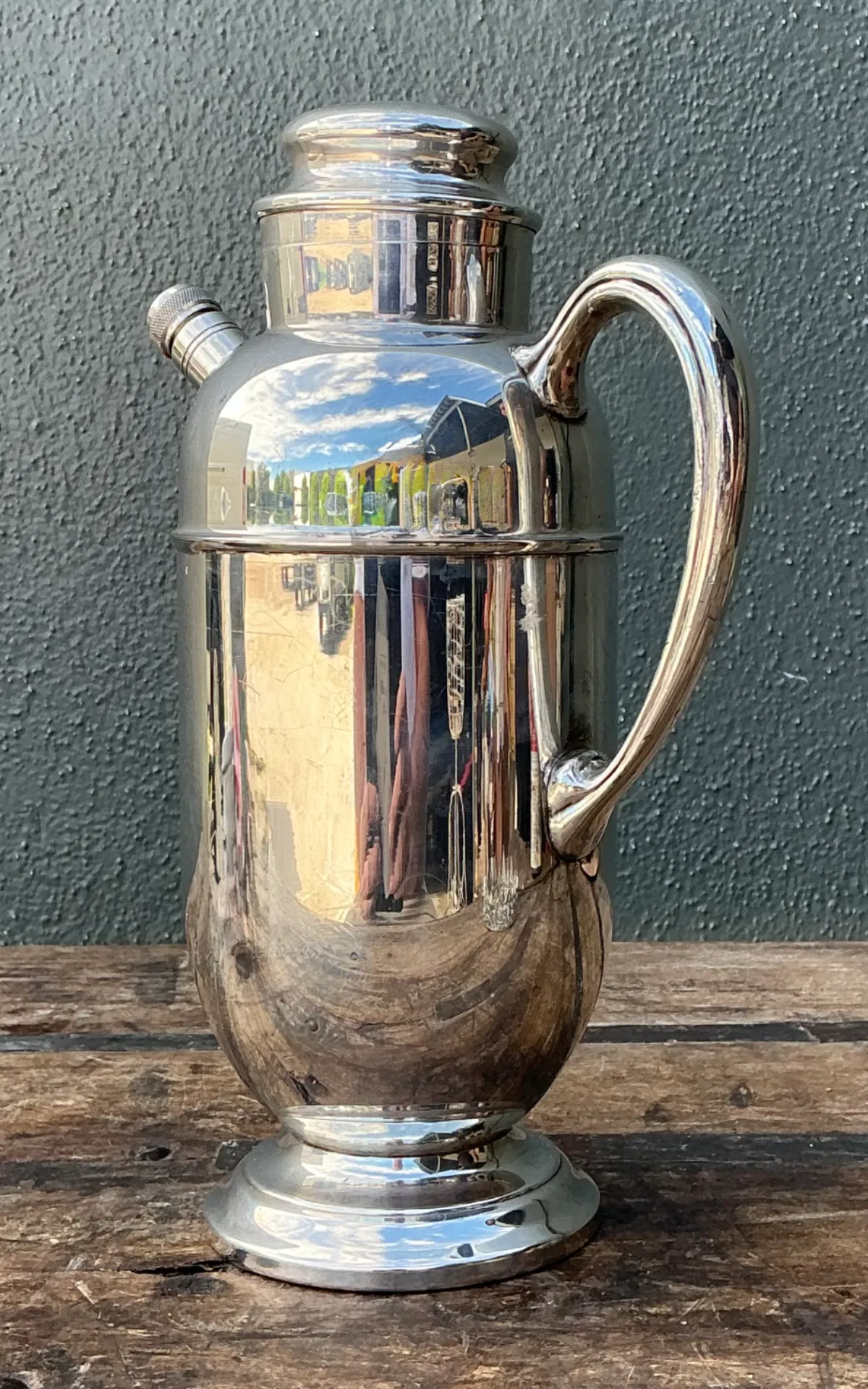Vintage Art Deco Silver Plate Cocktail Pitcher — additional photo 7