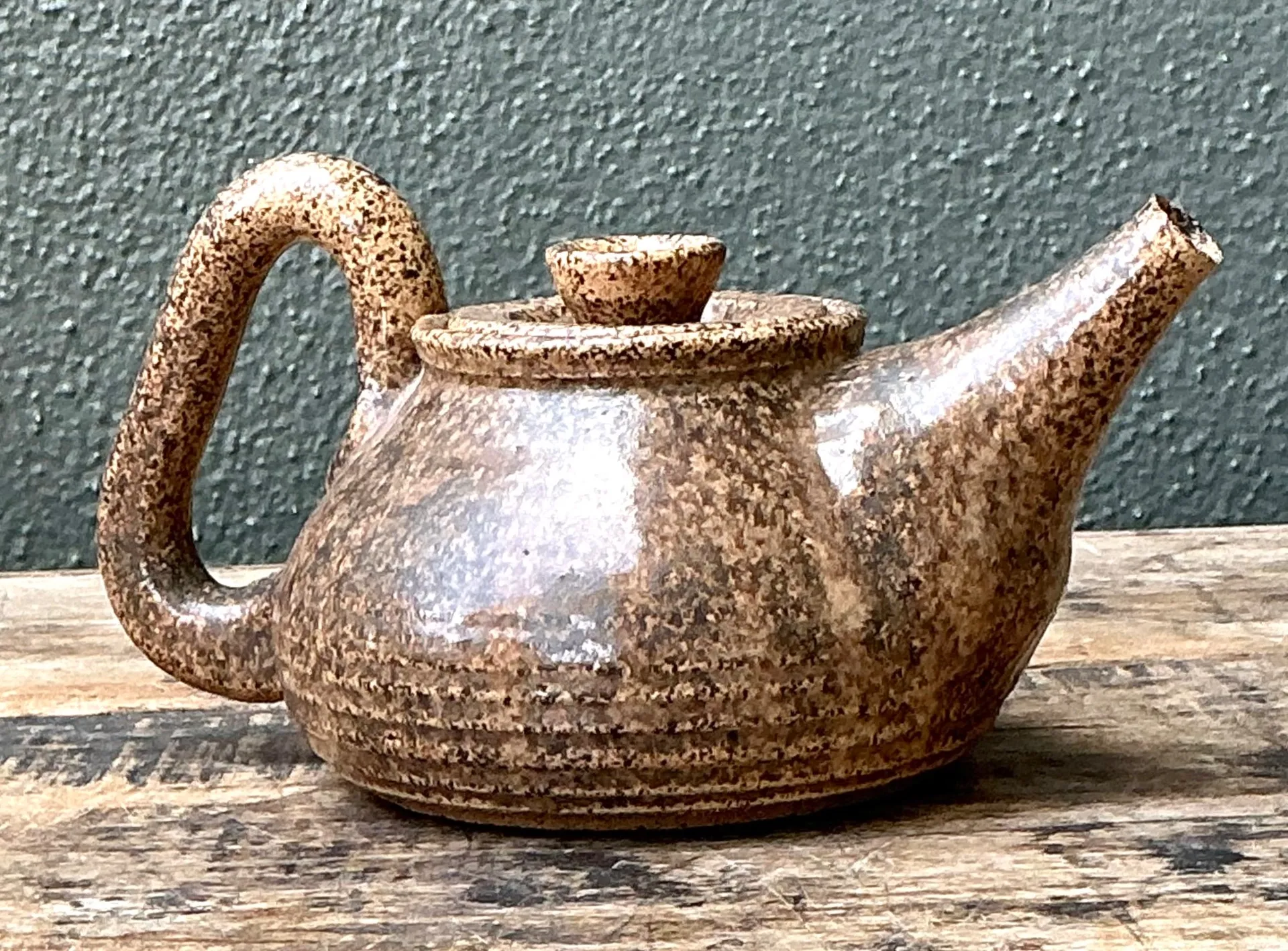 Vintage Handcrafted Ceramic Teapot — additional photo 8