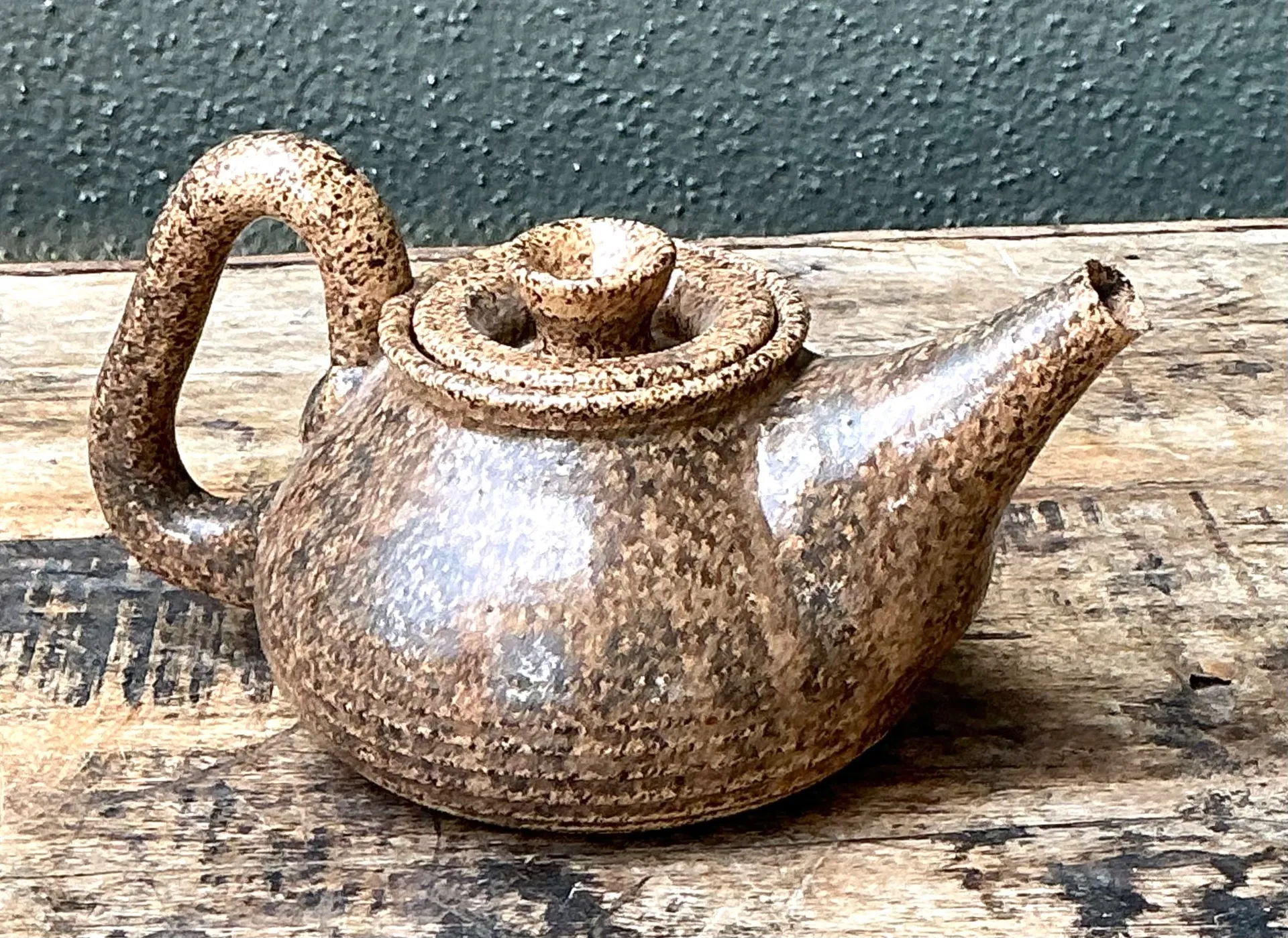 Vintage Handcrafted Ceramic Teapot — additional photo 5