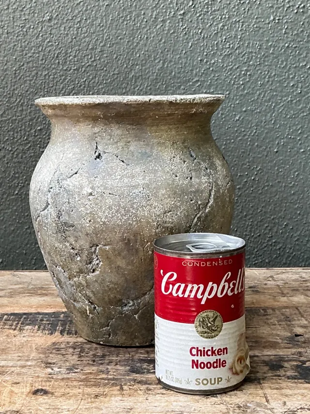 Vintage Textured Ceramic Pottery Vase — additional photo 2