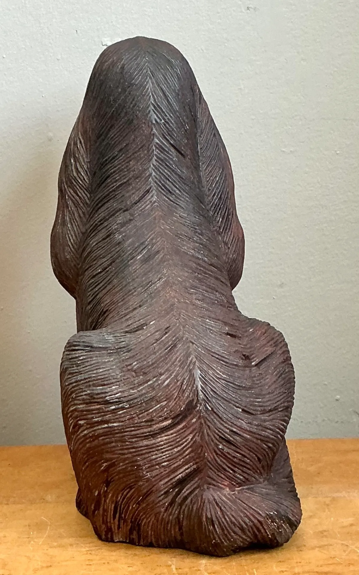 Vintage Carved Wood Dog Sculpture — additional photo 7