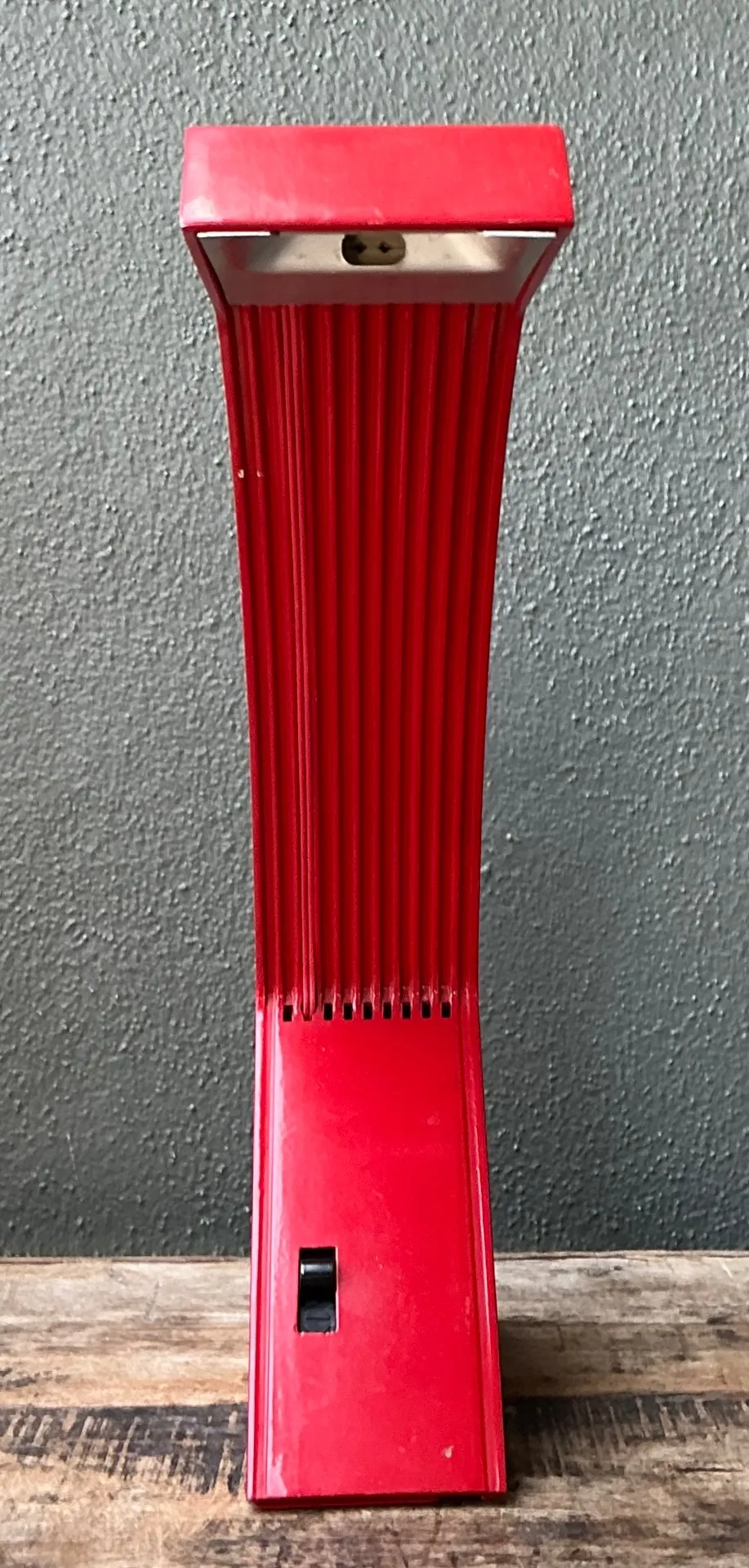 Vintage Italian Marco Zotta Red Arched Desk Lamp — additional photo 8