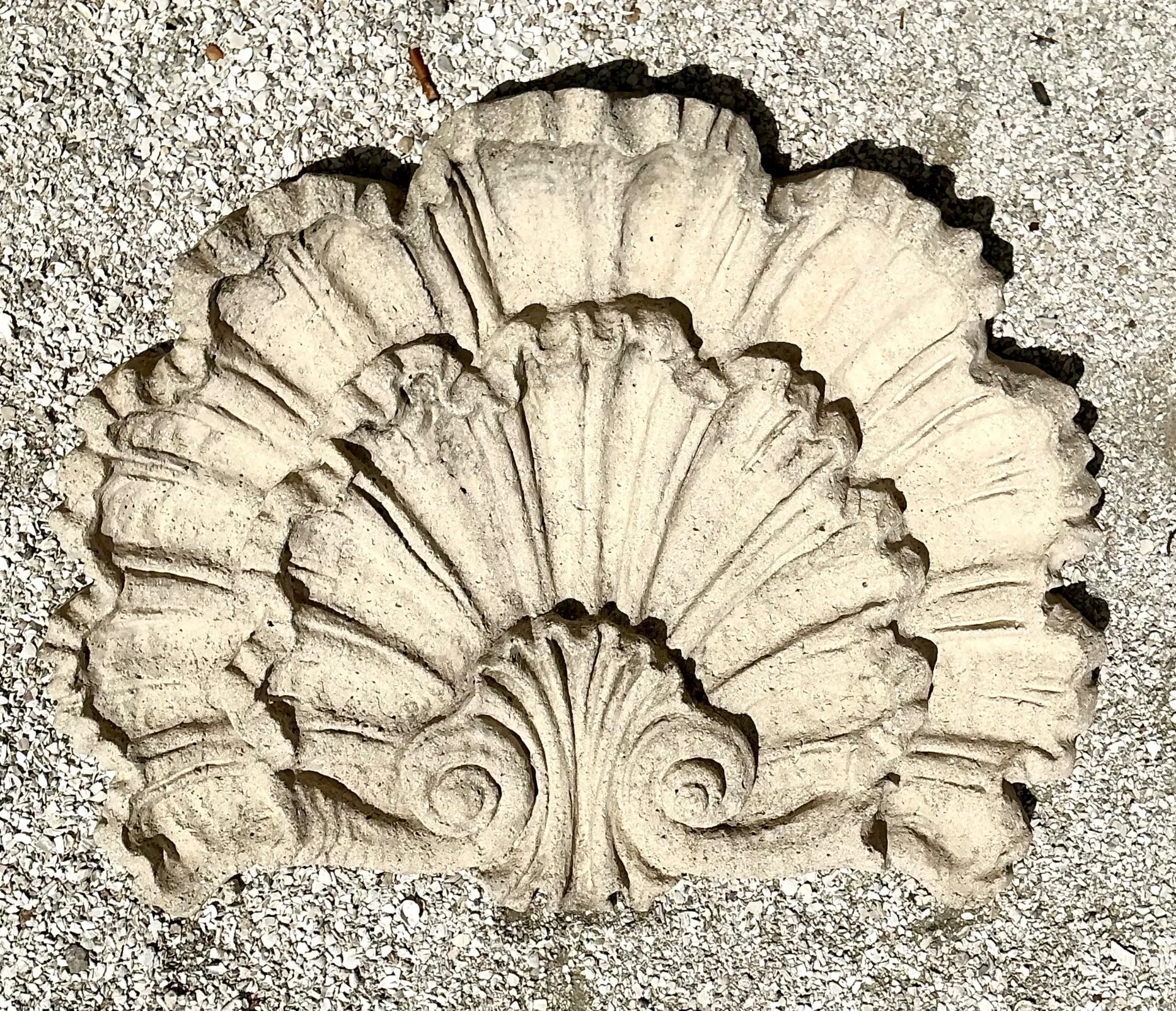 Vintage Concrete Shell Wall Plaque — additional photo 6
