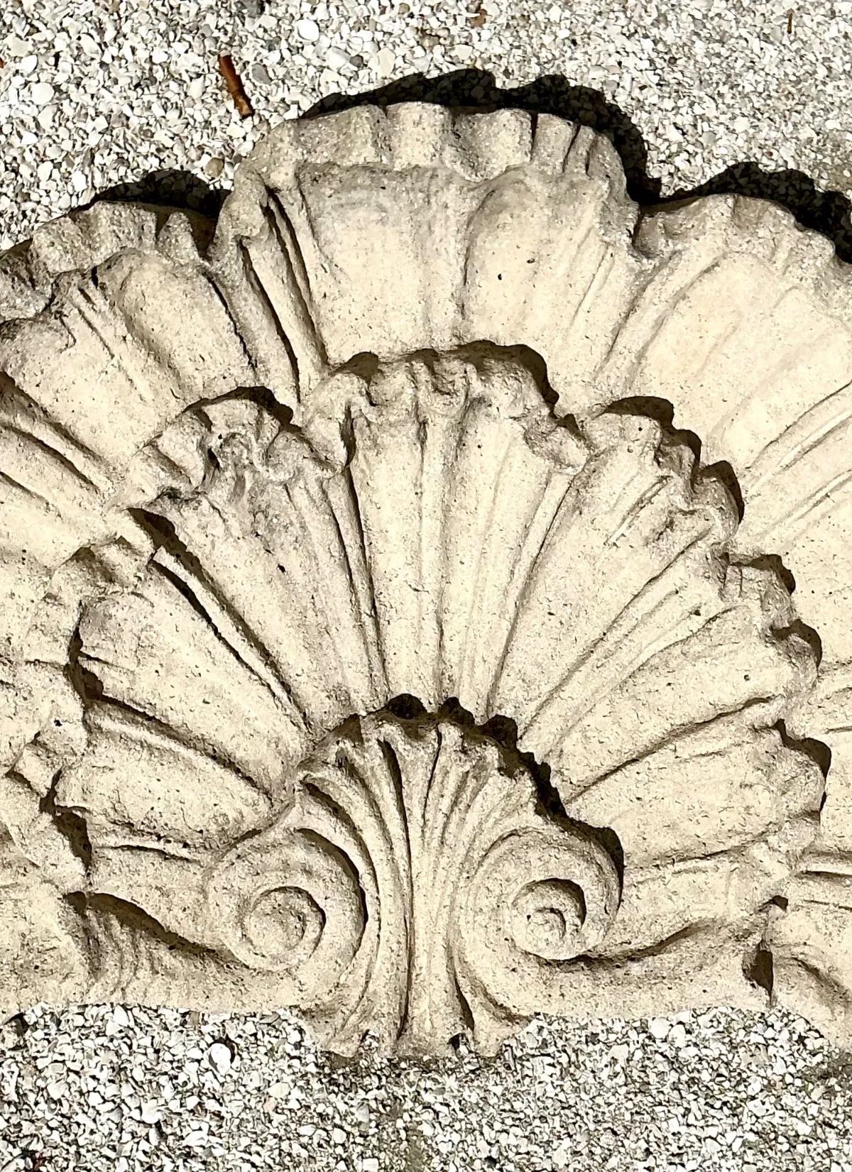 Vintage Concrete Shell Wall Plaque — additional photo 6